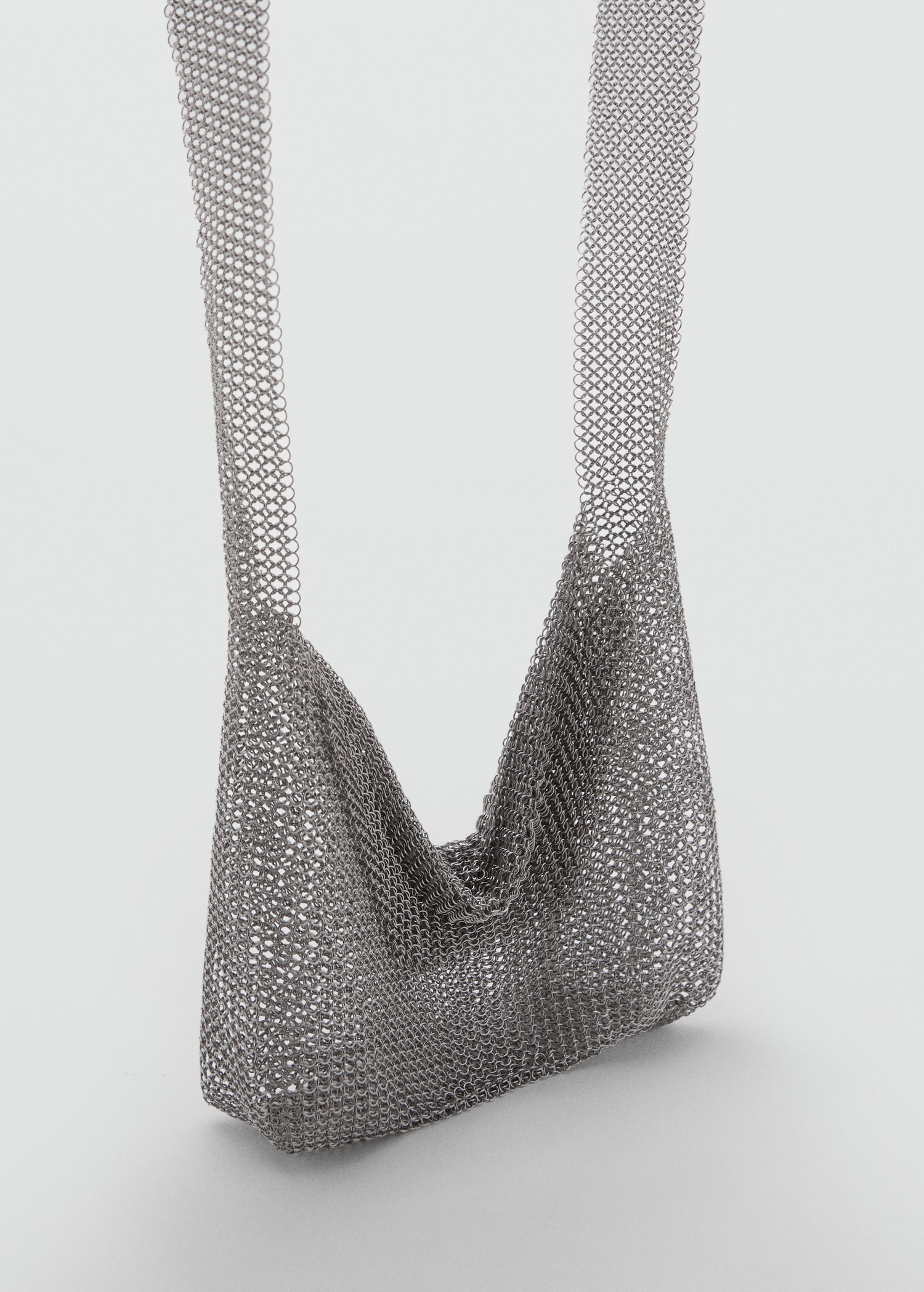 Metal mesh shoulder bag - Medium plane