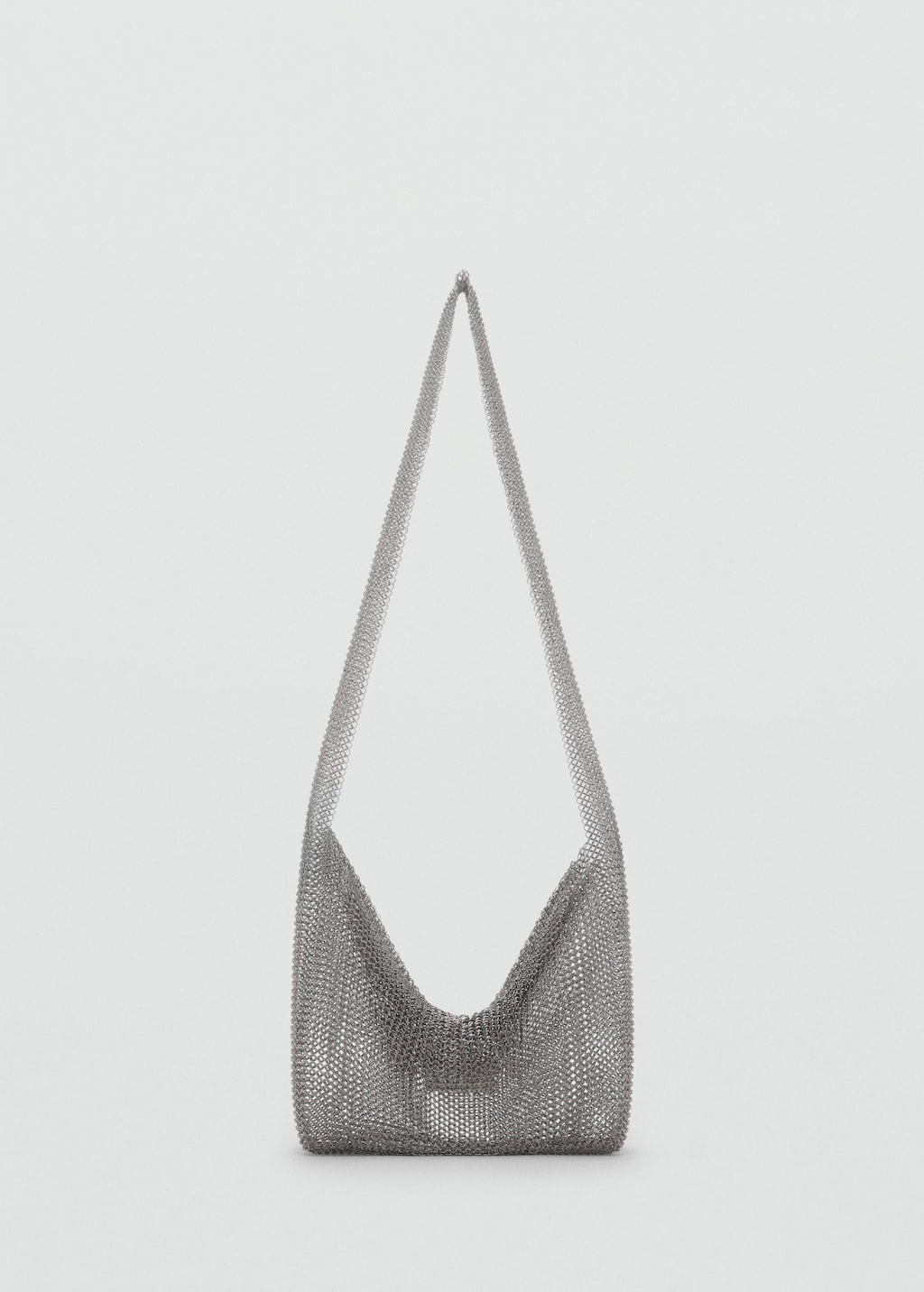 Metal mesh shoulder bag