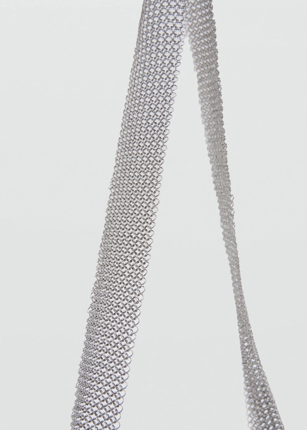 Metal mesh shoulder bag