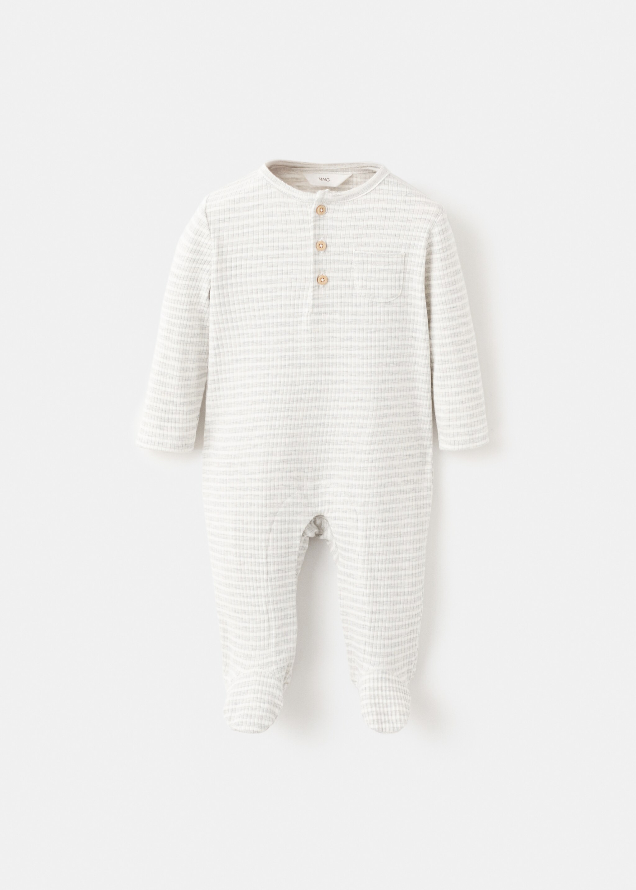 Onesie pyjama grey - Article without model, Light Heather Grey. Ref: 17021259-00.