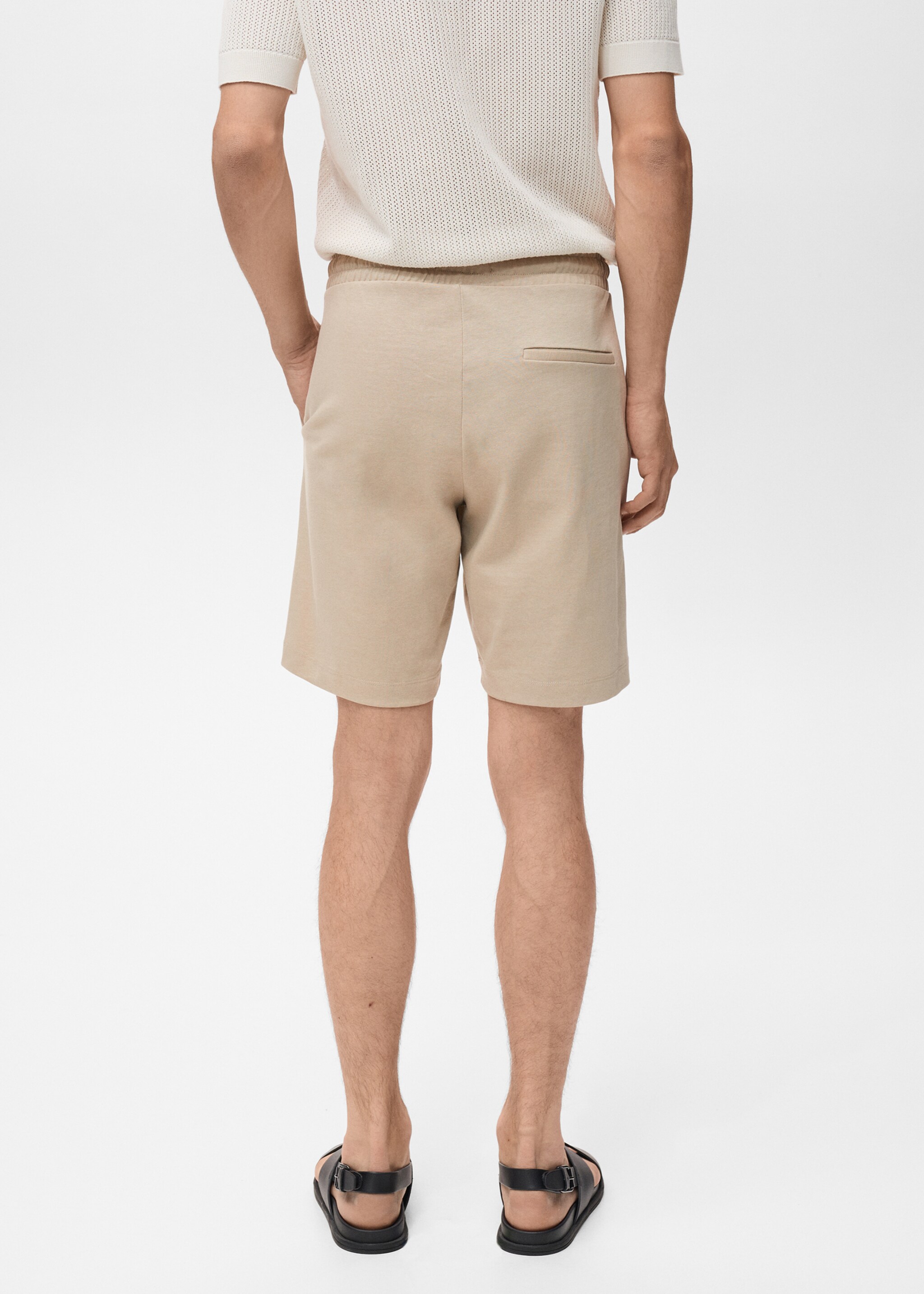Bermudas 100% algodón cordón - Reverso del artículo