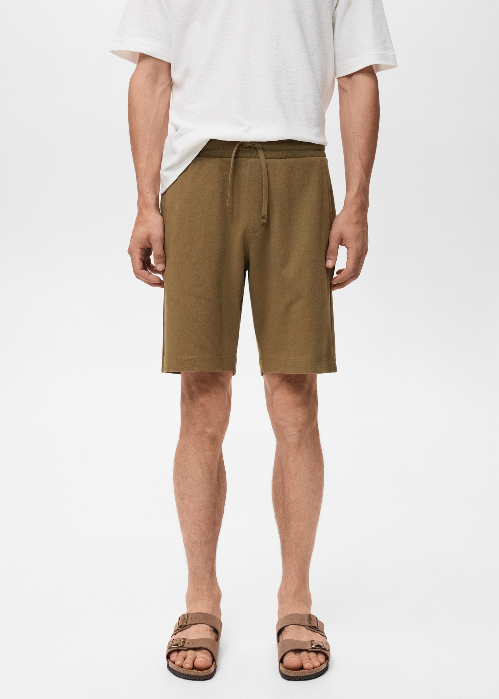 Bermudas 100% algodón cordón - Plano medio
