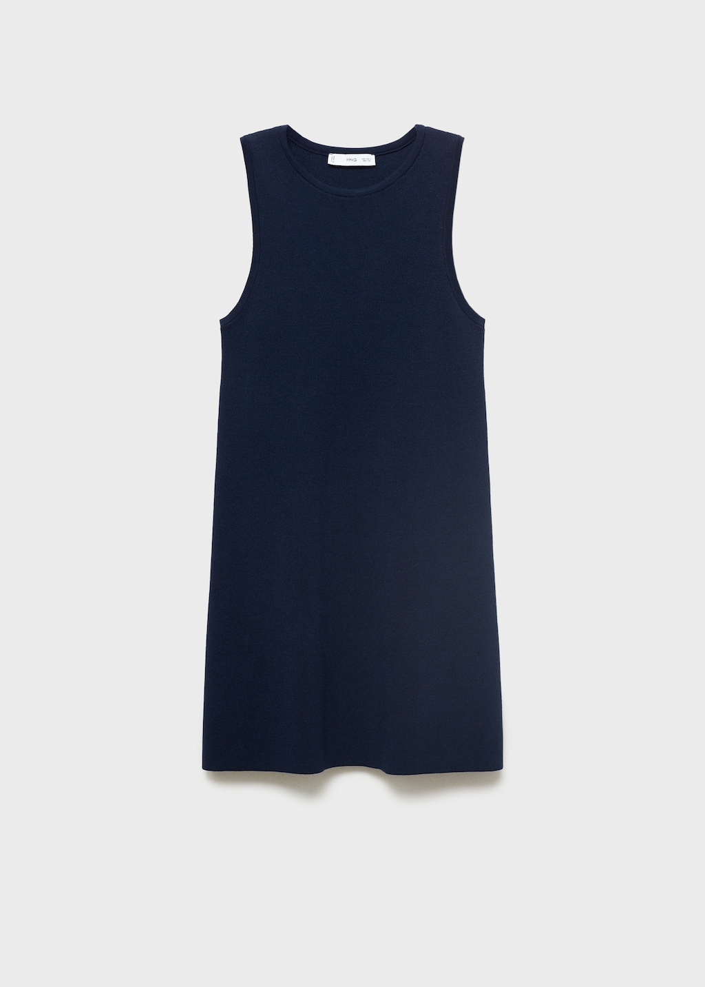 Knitted dress with straps