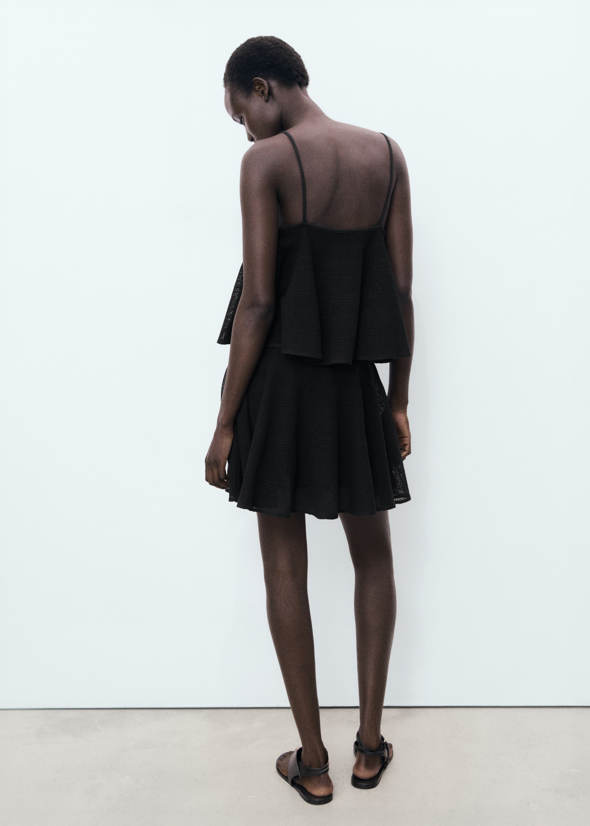 Robe maille volant - Verso de l’article