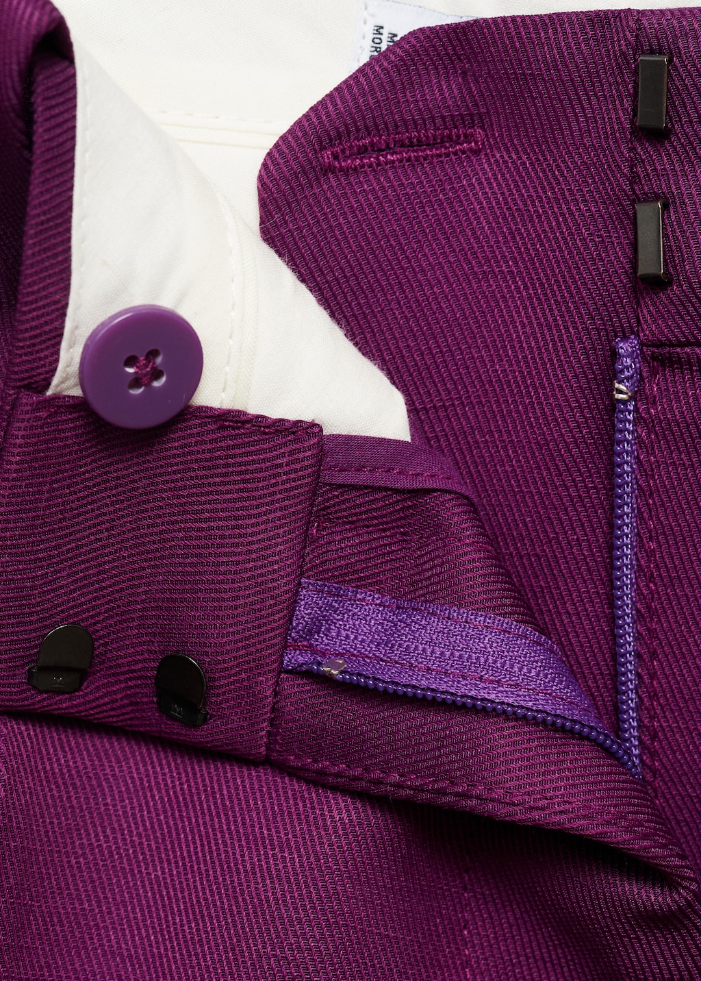 Straight-fit linen-blend suit pants