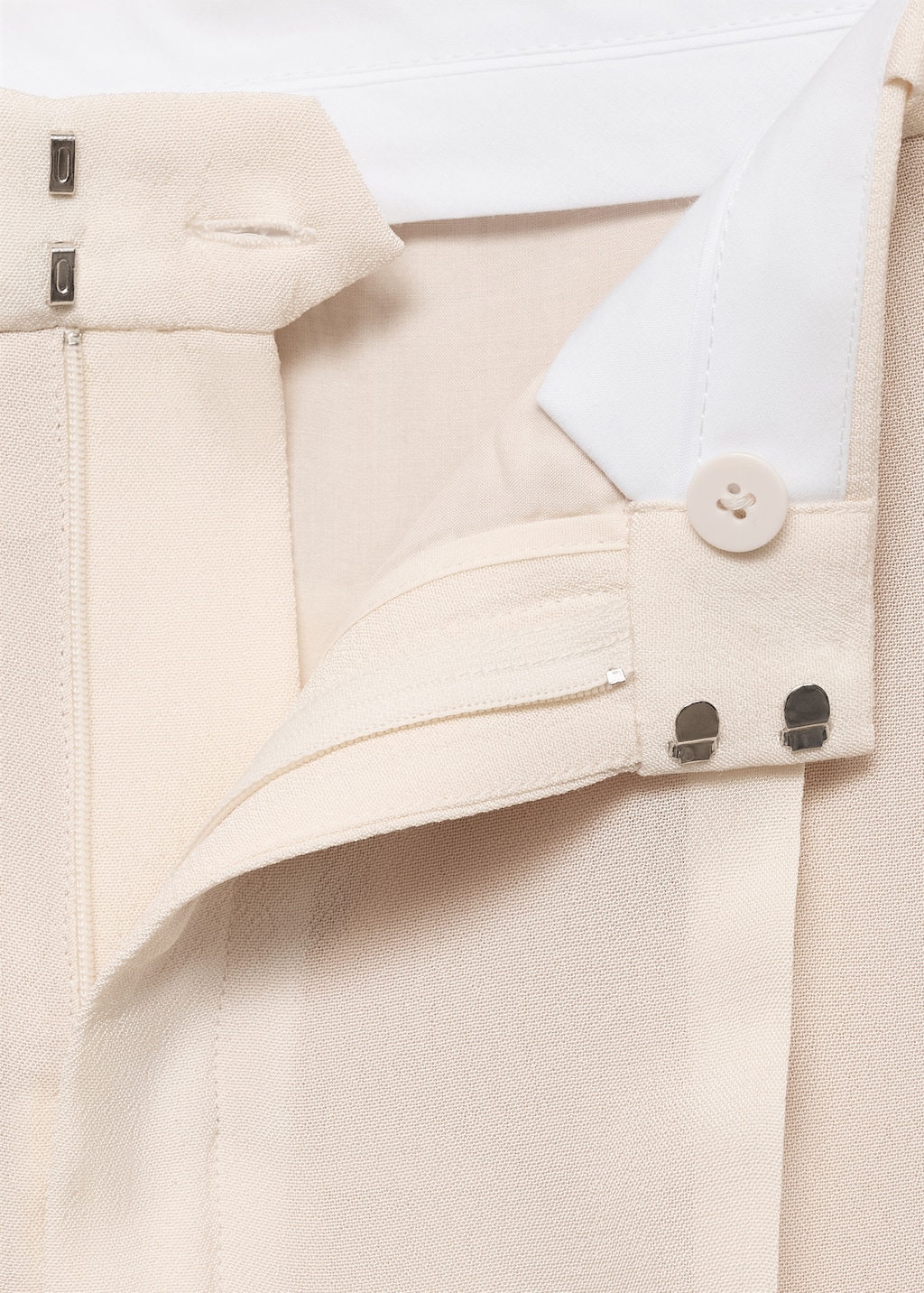 Straight-fit suit pants