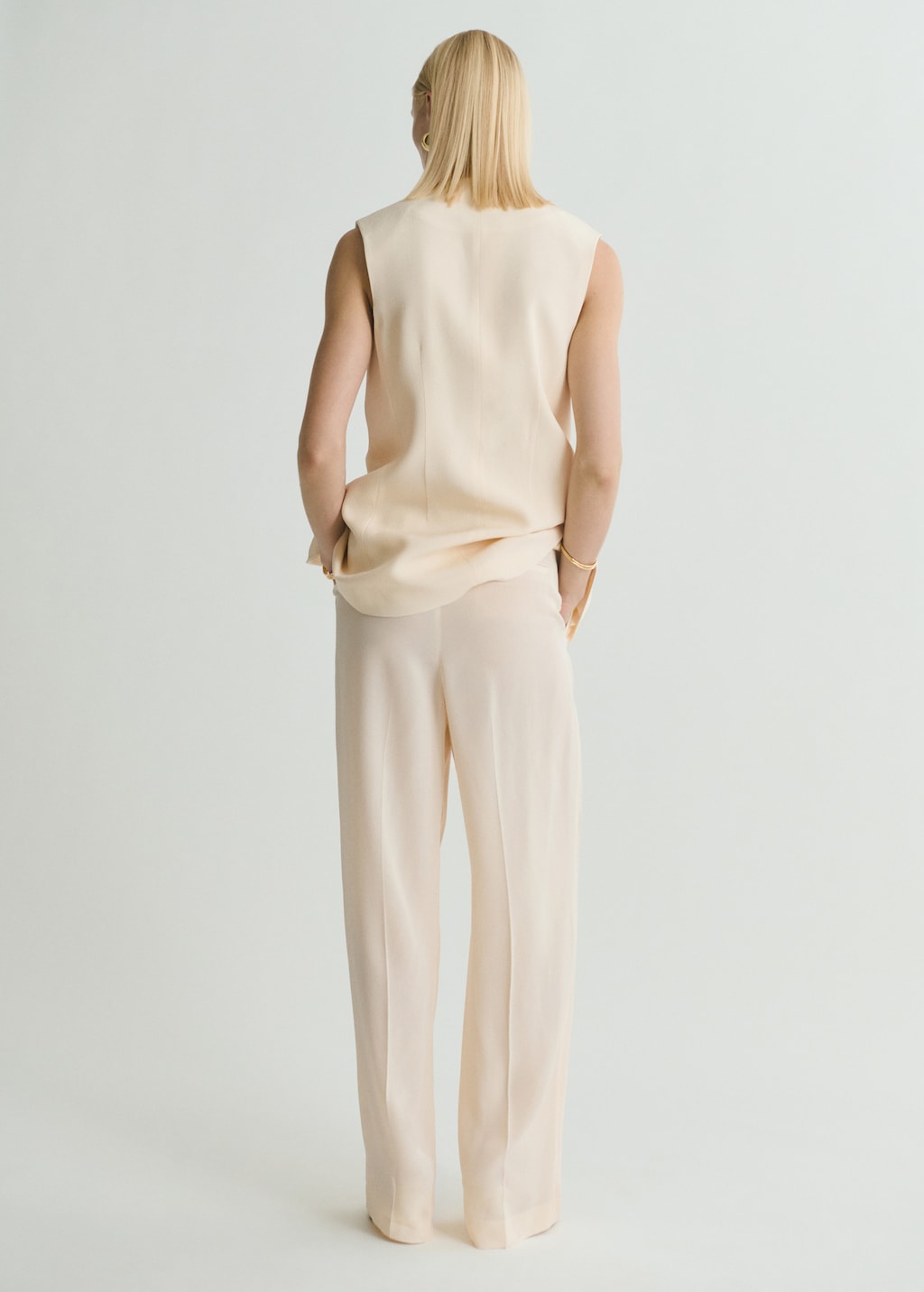 パンツ GOLDEN  Women Straight Pants GUP02123P001802 10100 Whit leyeh2CWOXdK_vBoOmOWM9izRET7dv