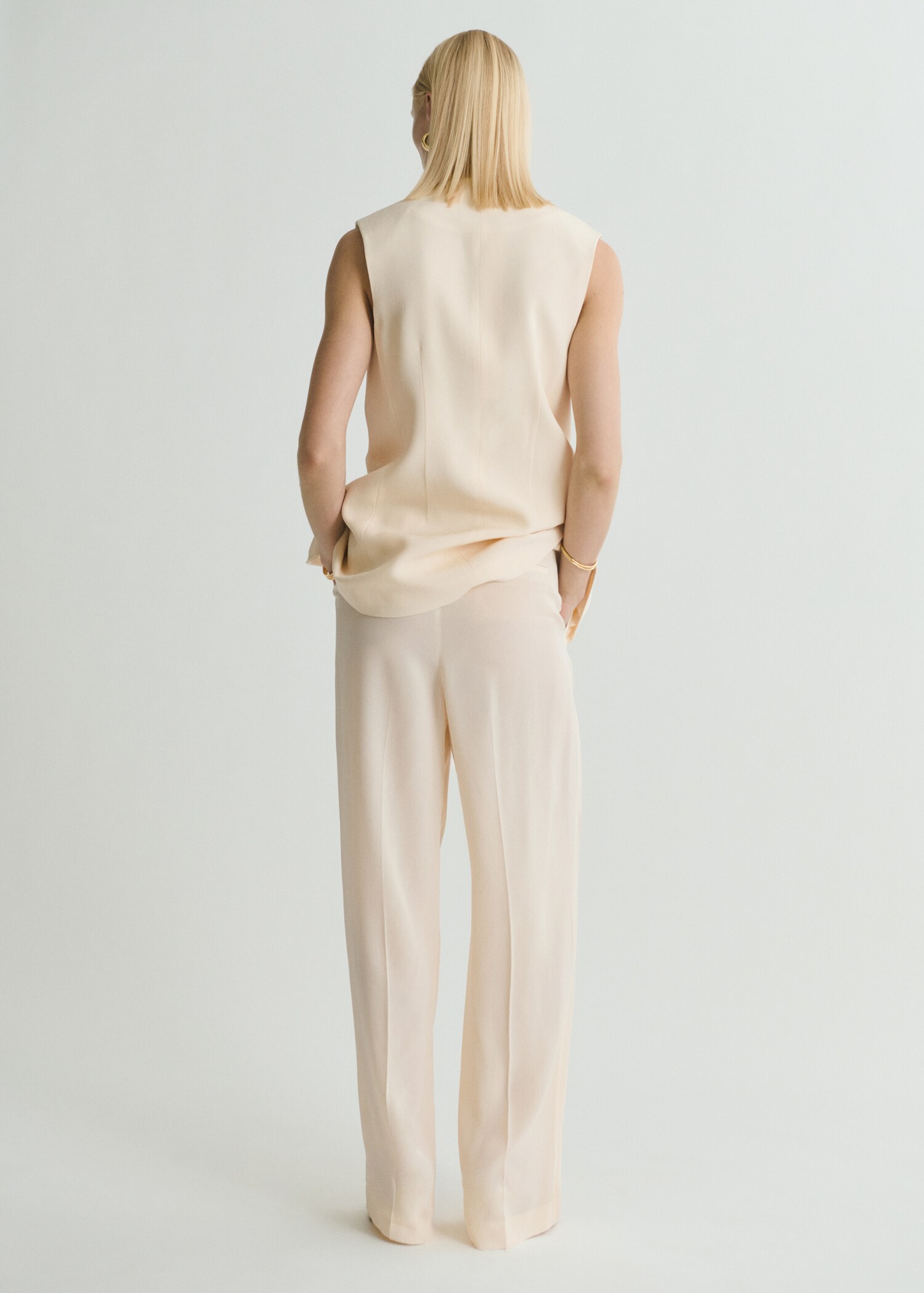 Pantalon costume droit fluide - Verso de l’article