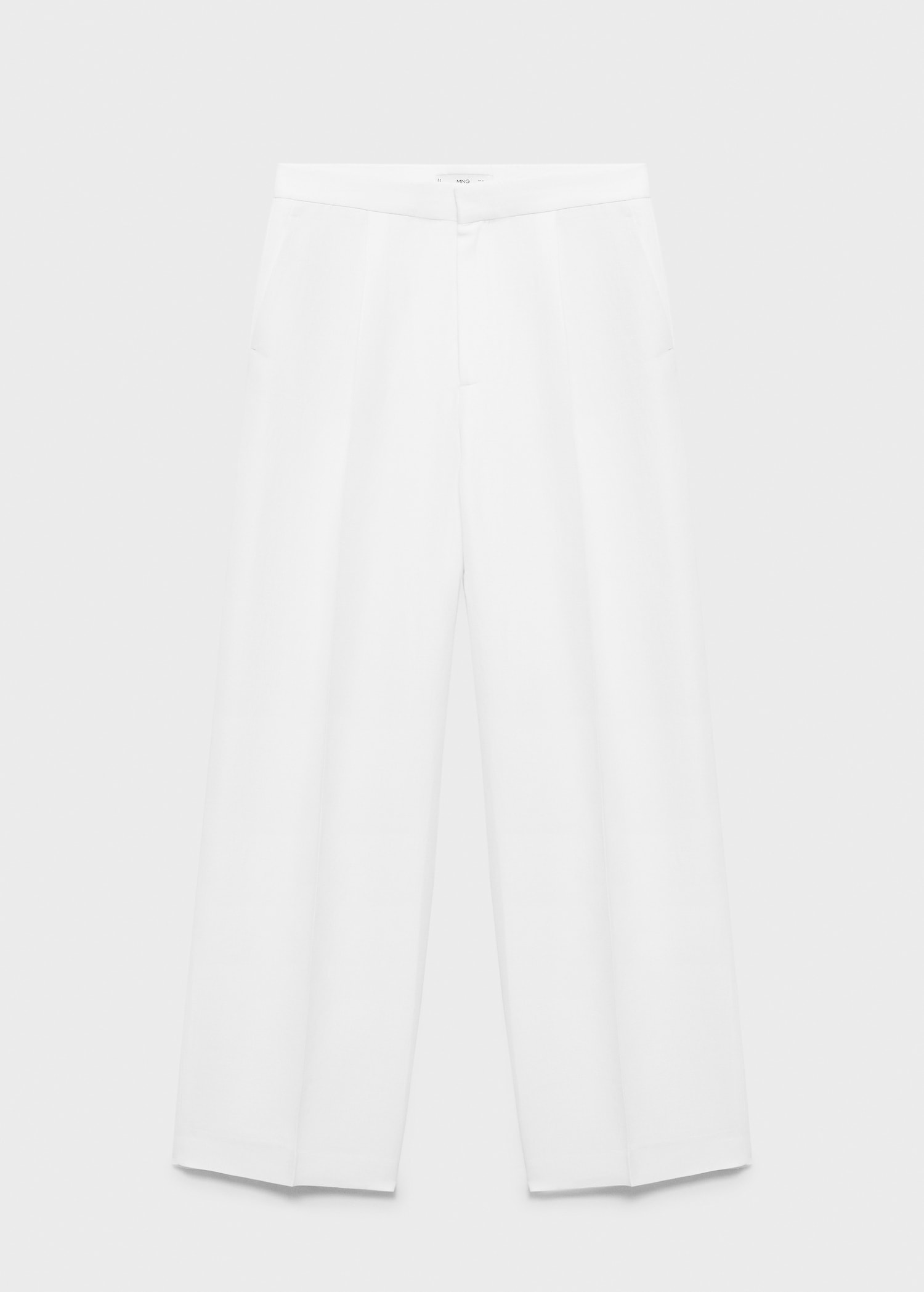 Linen-blend pleated trousers - Article without model