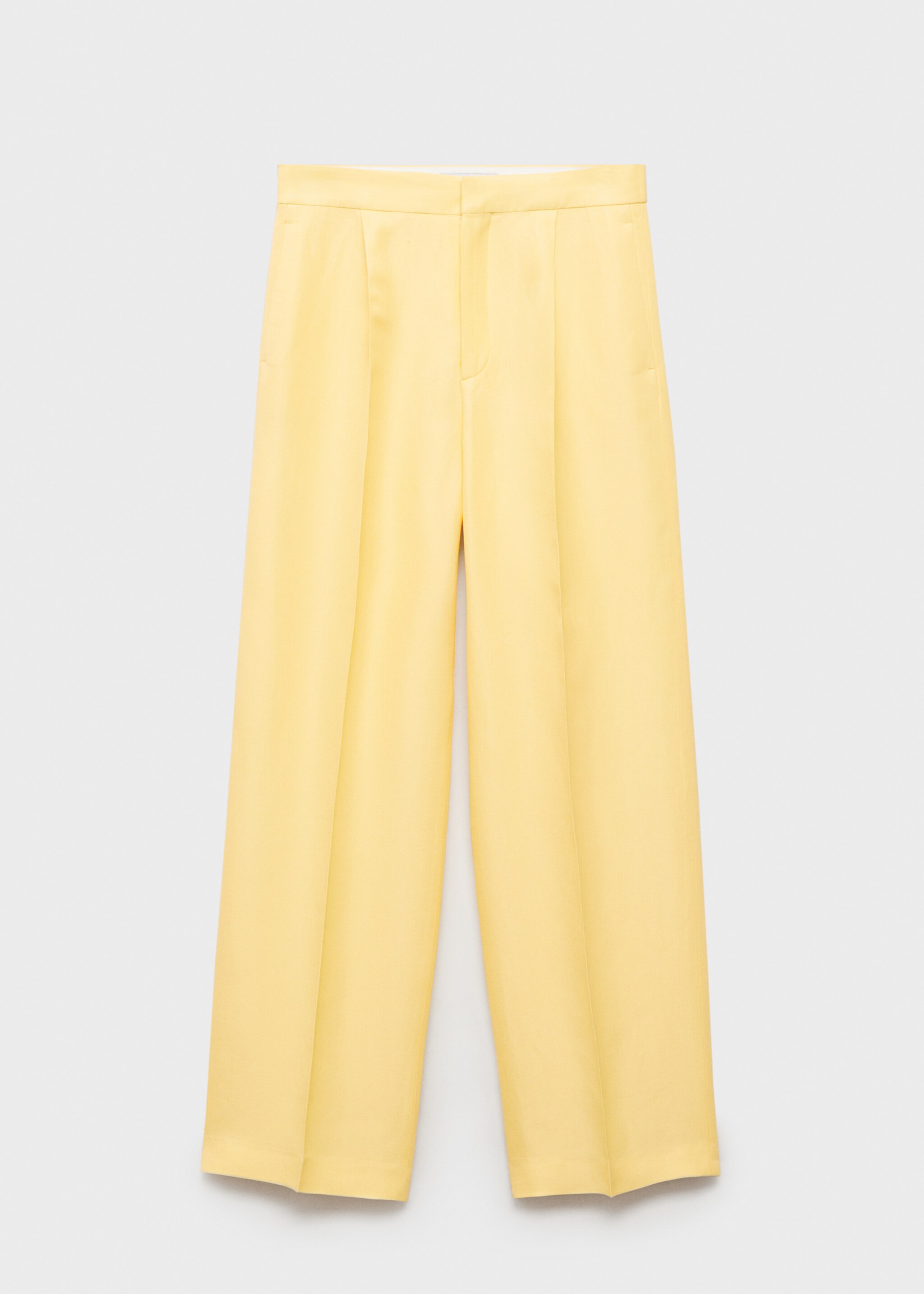 Linen-blend pleated trousers - Article without model
