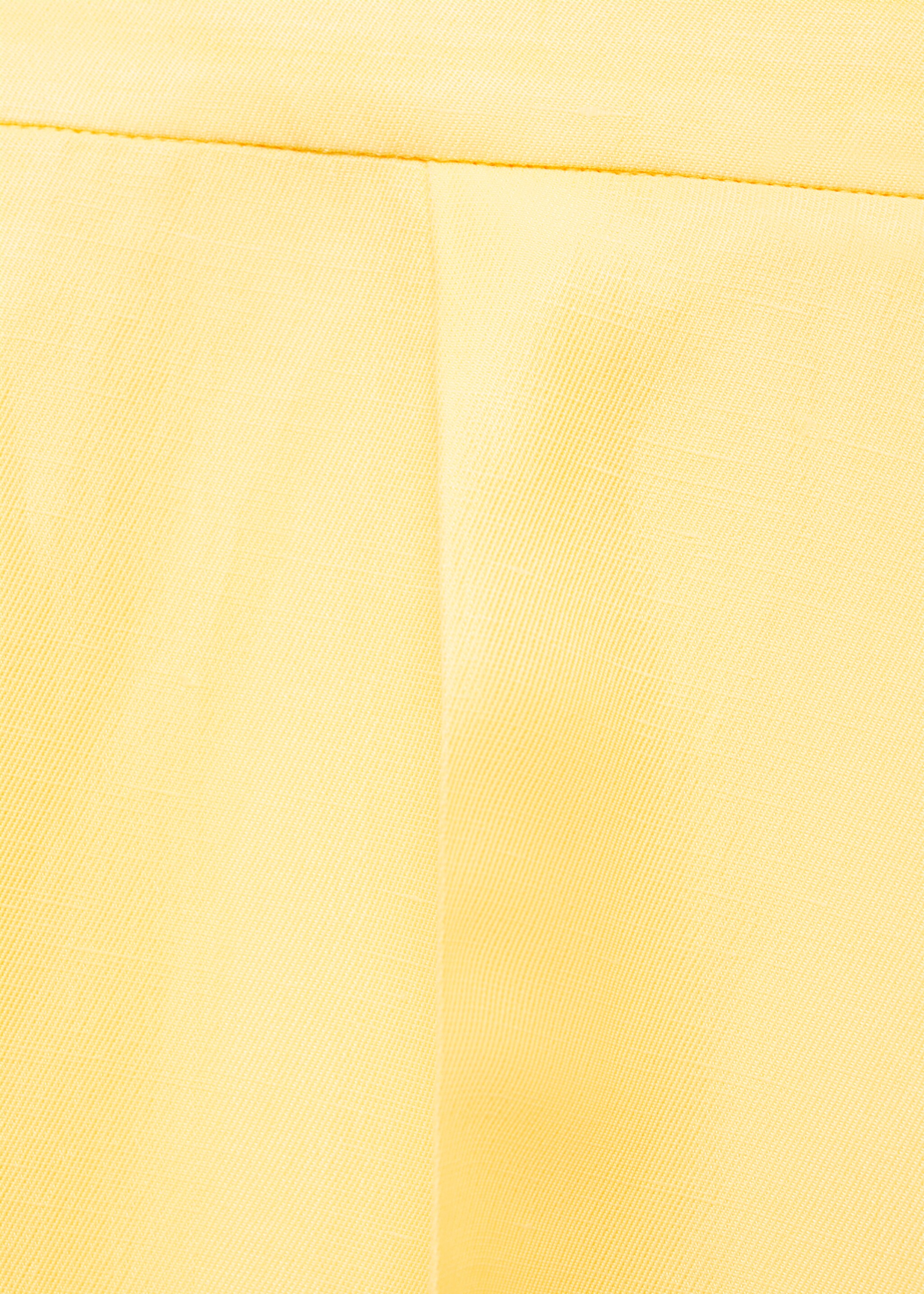 Linen-blend pleated trousers - Details of the article 0