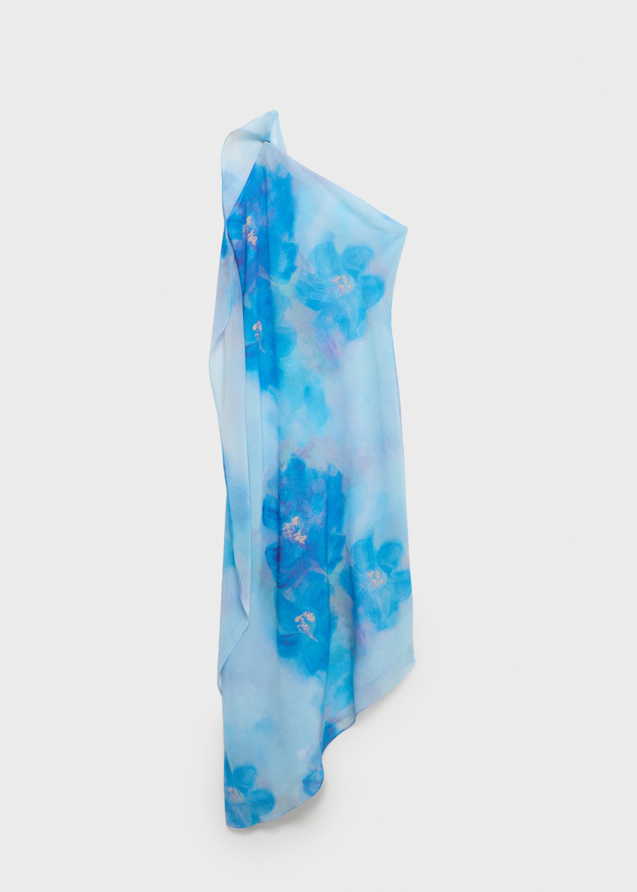 Asymmetrical floral scarf dress - Article without model