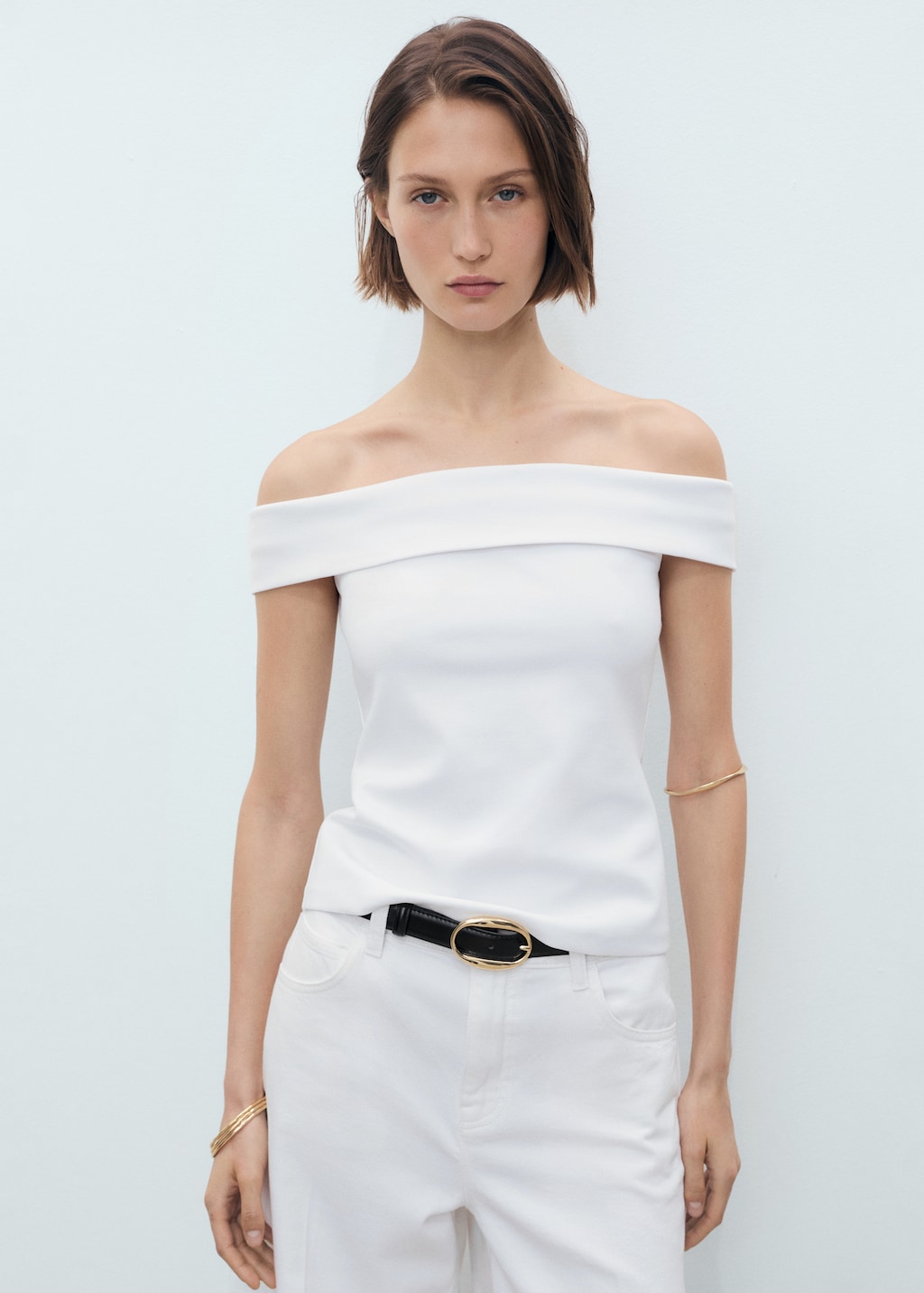 Mango Strapless top