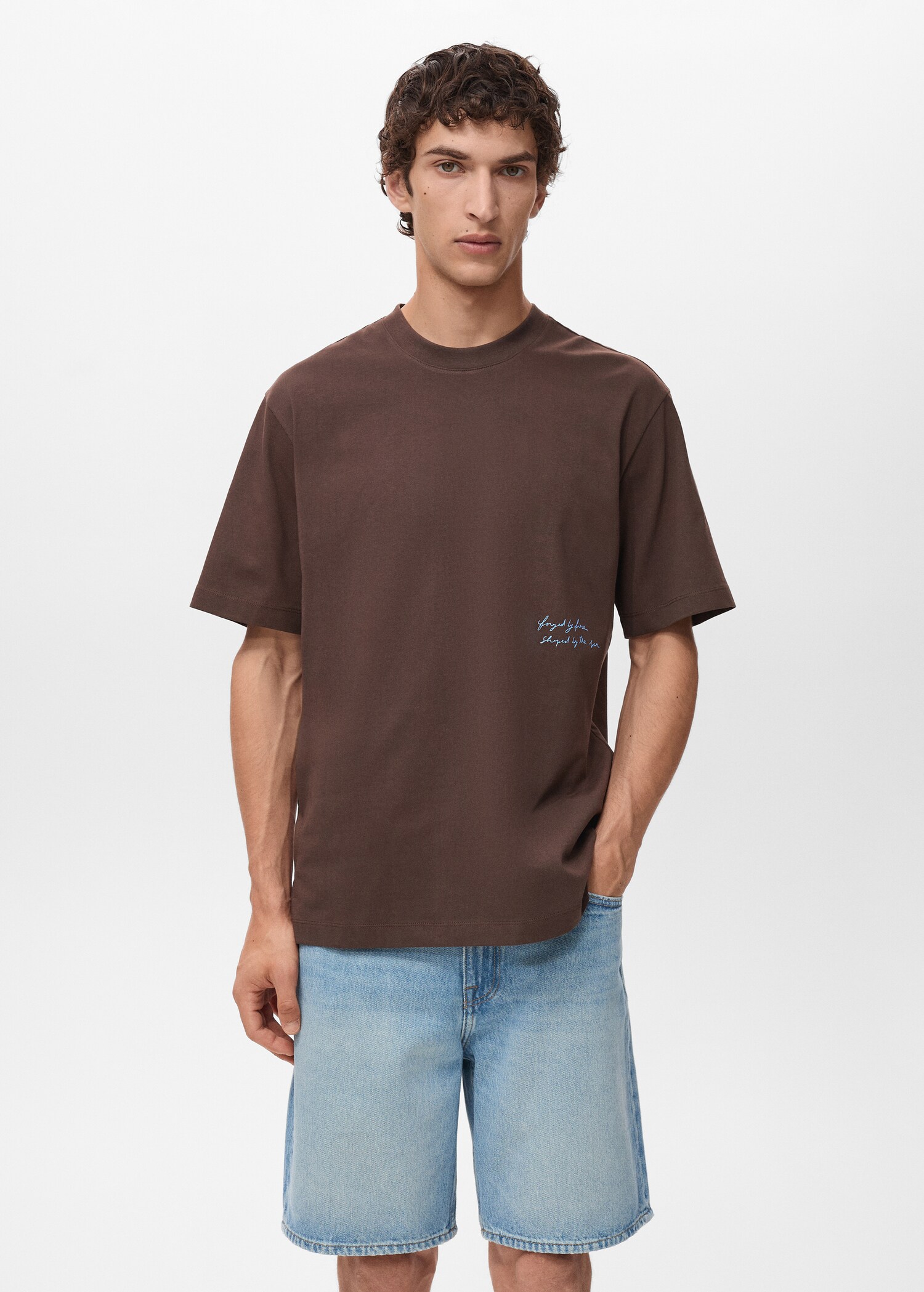 T-shirt pièce imprimé - Plan moyen