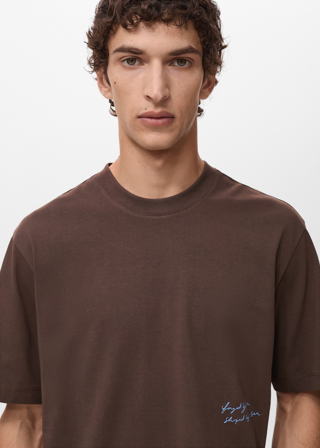 T-shirt with printed patch