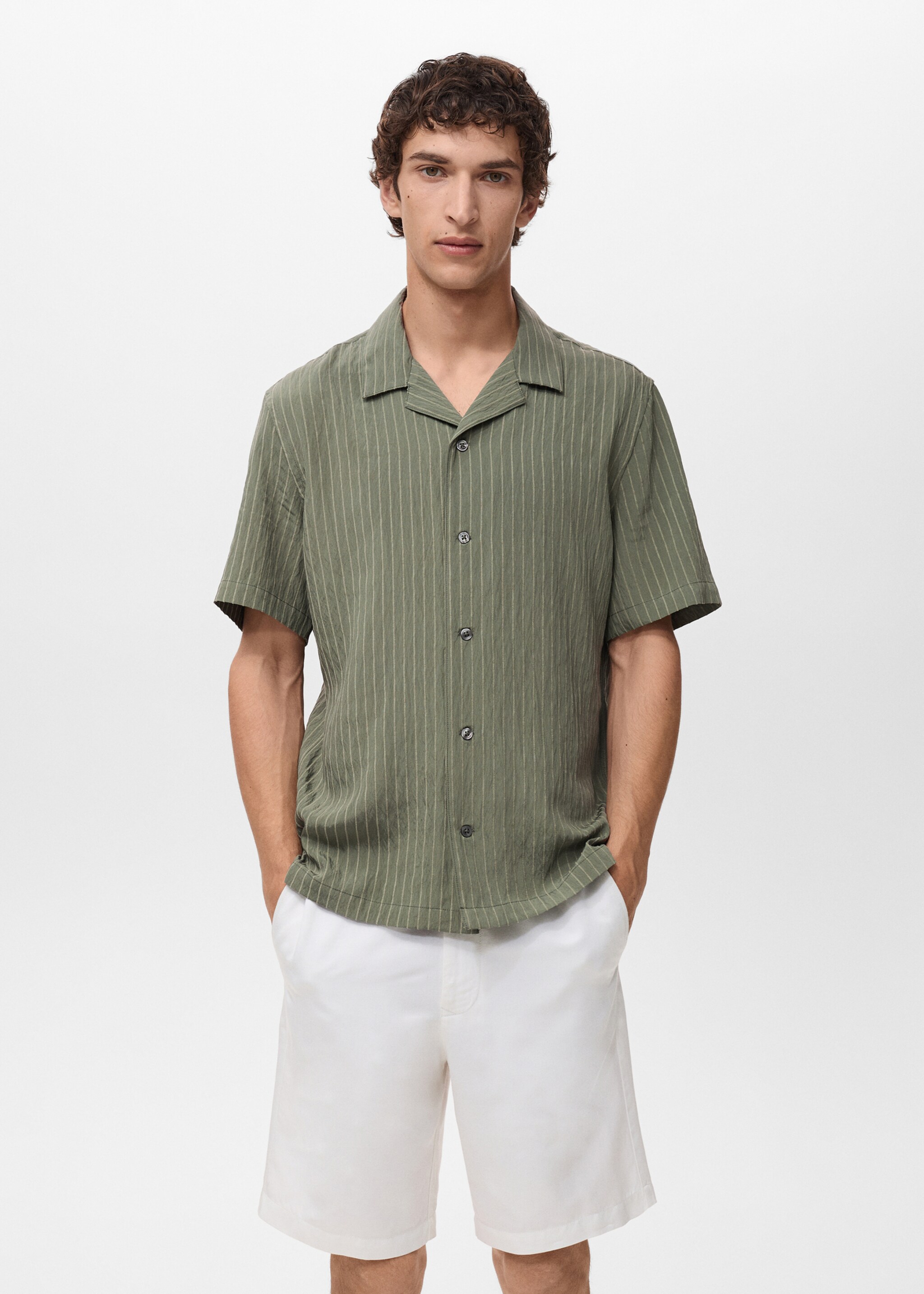 Short sleeve striped shirt - Medium plane
