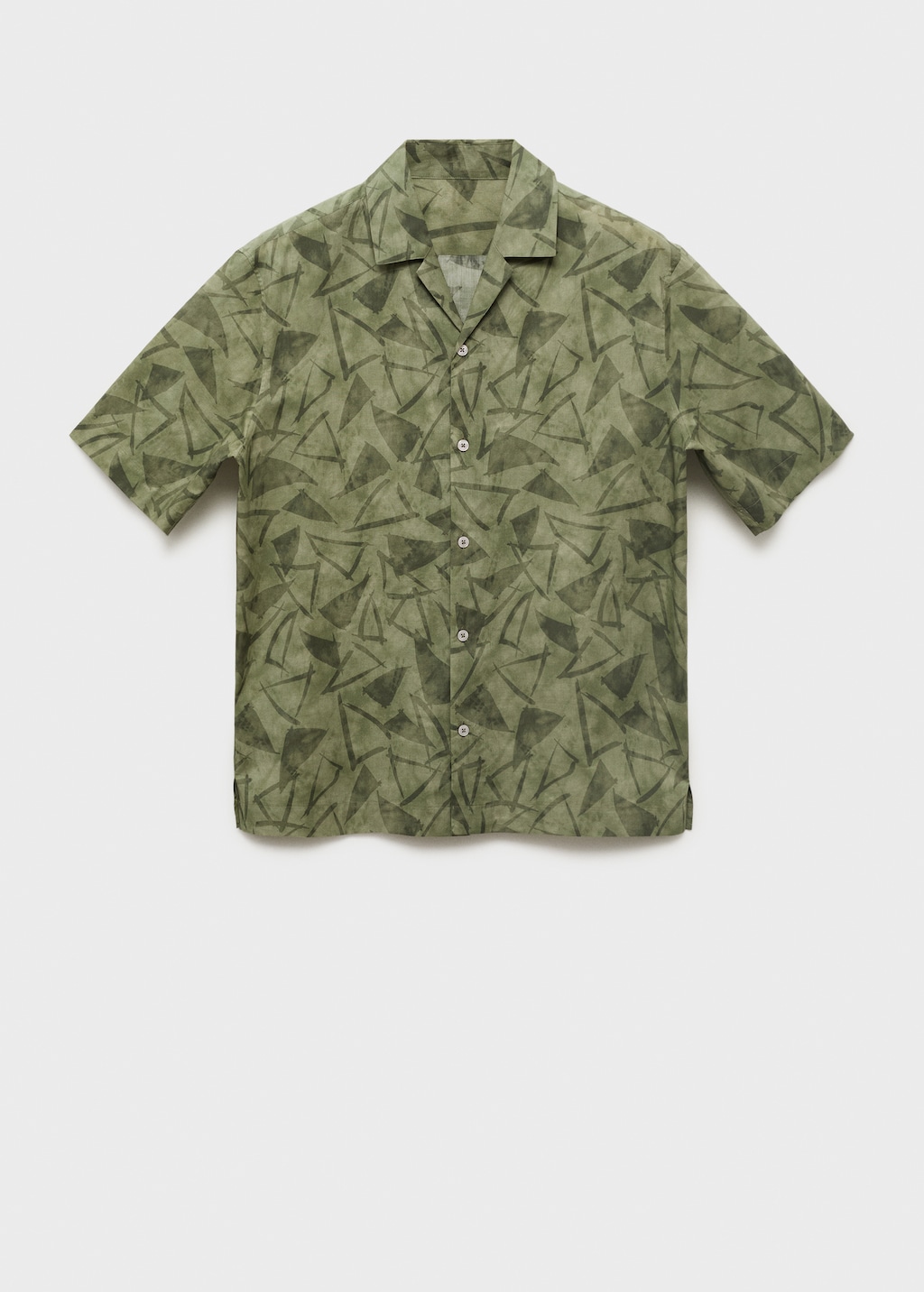 Printed bowling shirt