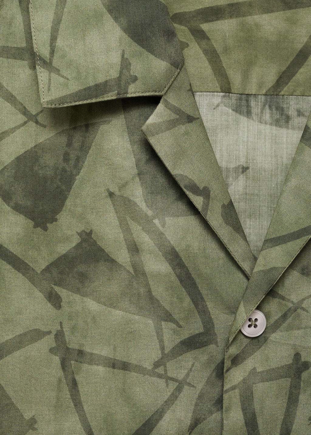 Printed bowling shirt