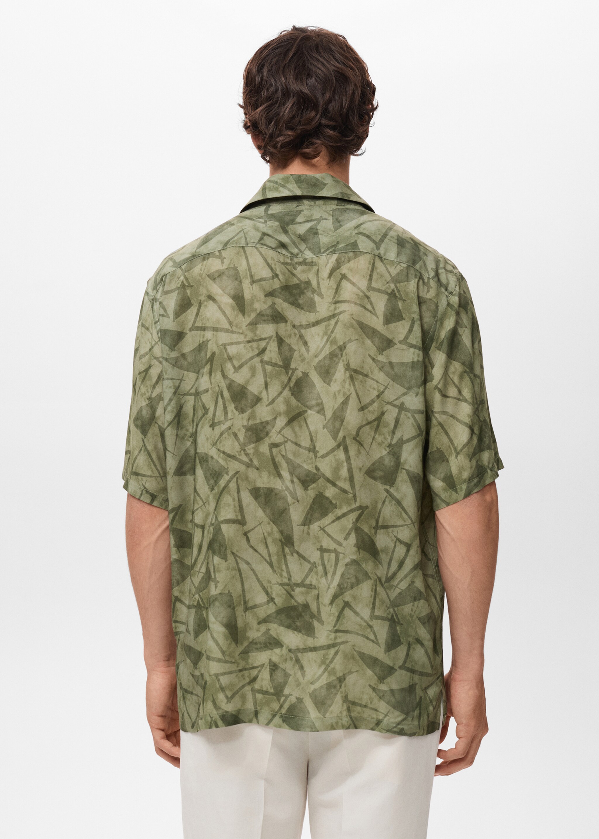 Printed bowling shirt - Reverse of the article