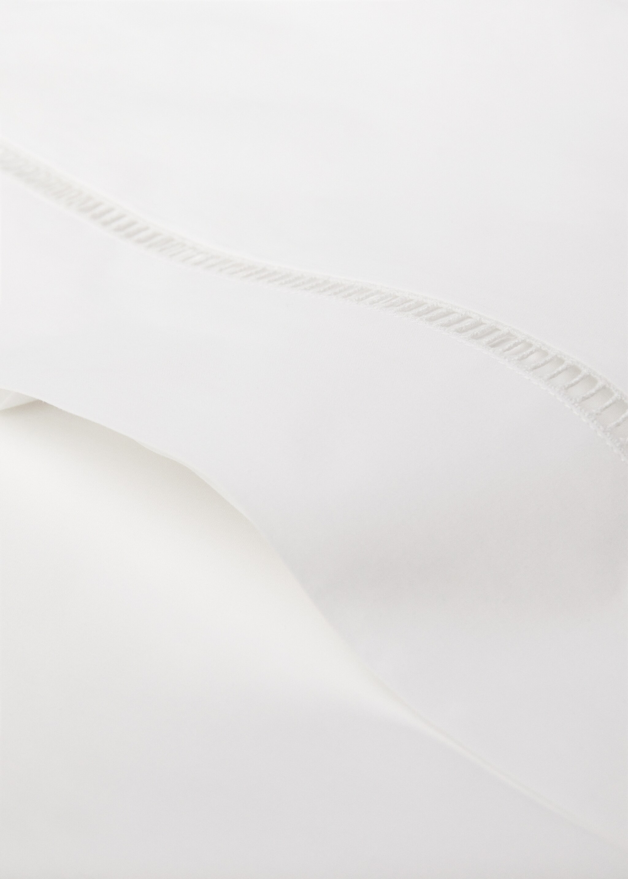 Perkalkatoenen bovenlaken met open zoom, bed 150/160 cm - Detail van het artikel 3