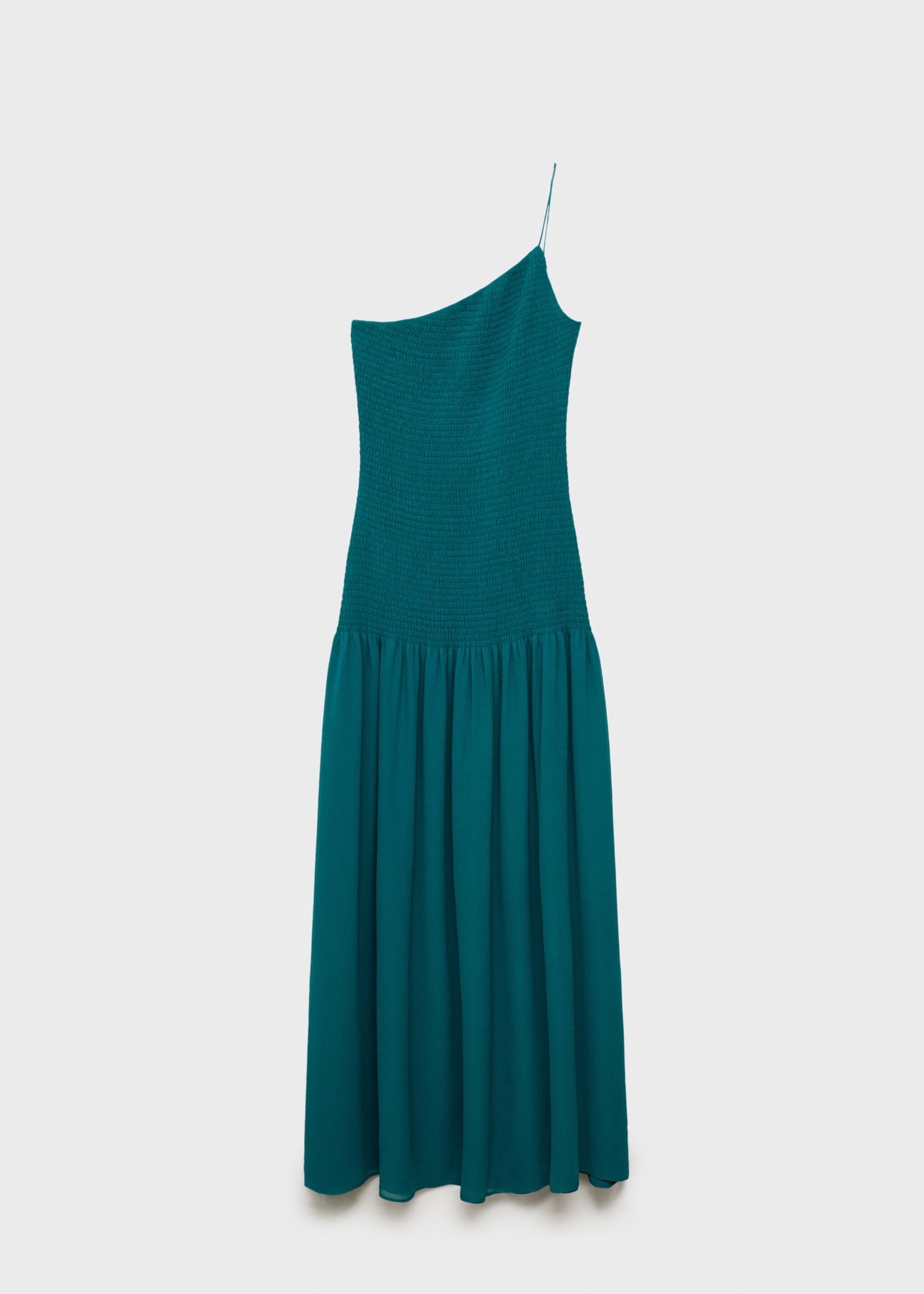 Asymmetrical dress with gathered body - Article without model