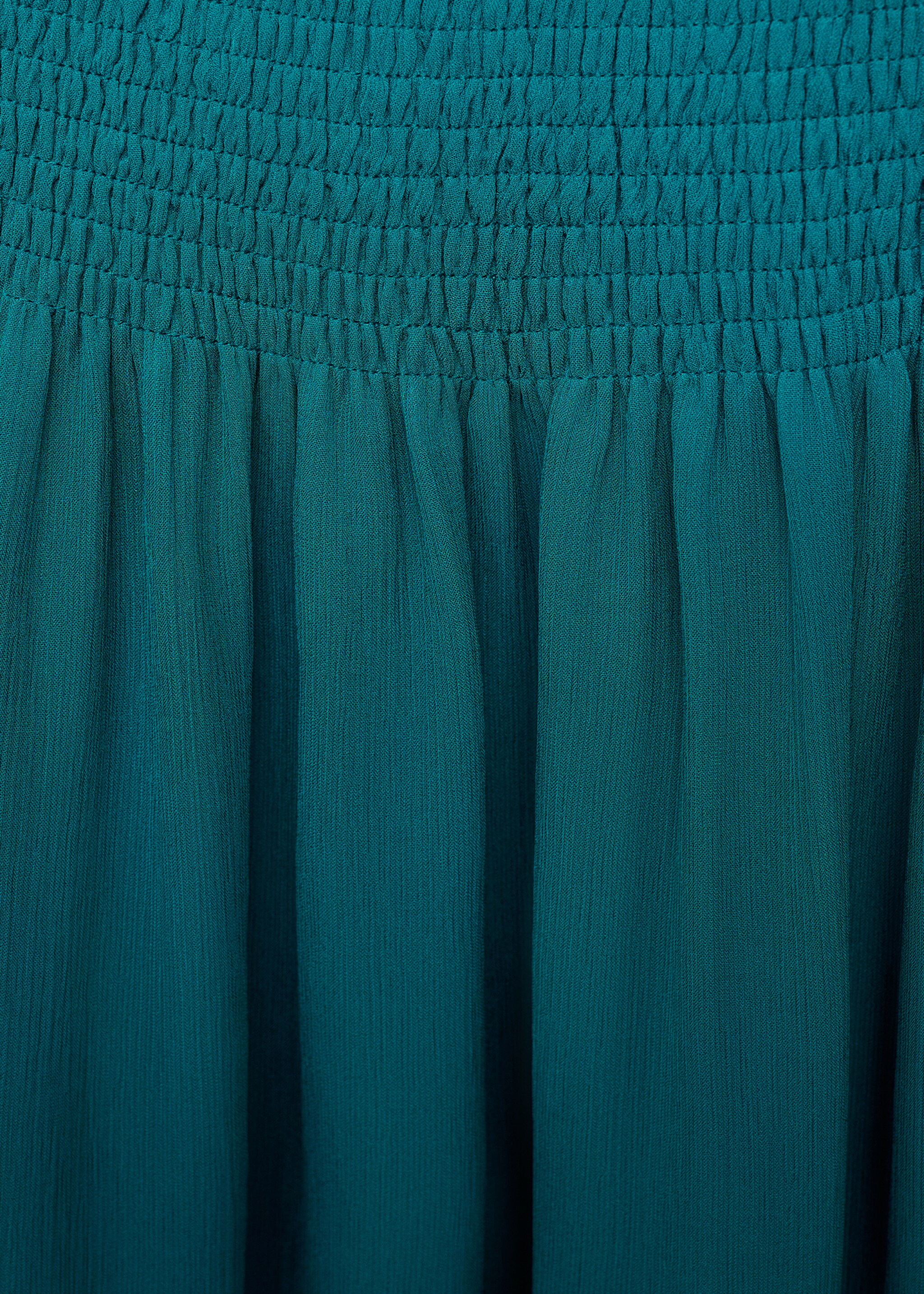 Asymmetrical dress with gathered body - Details of the article 0