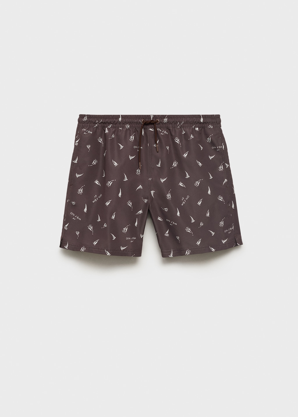 Swimsuit with sailboat print