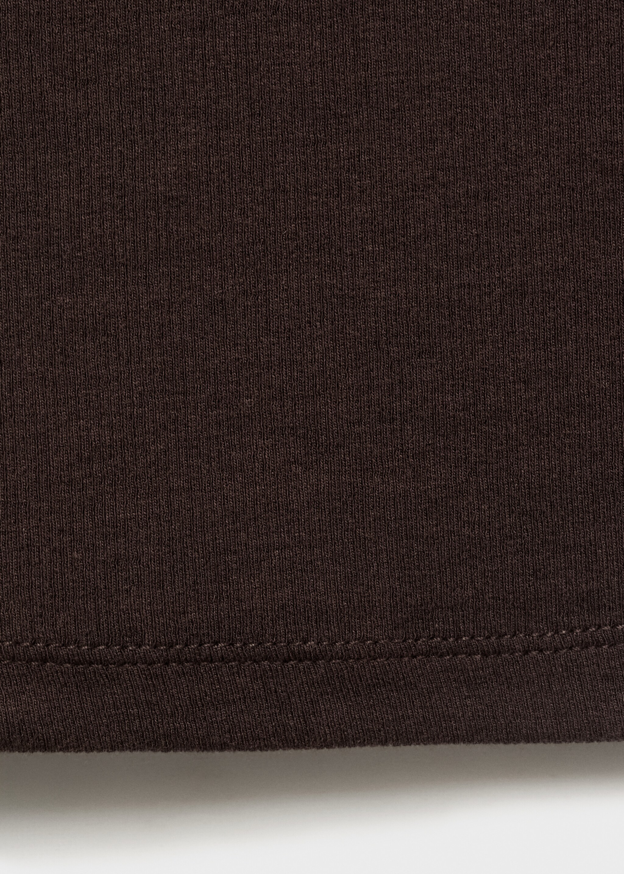 Ribbed cotton-blend top - Details of the article 0