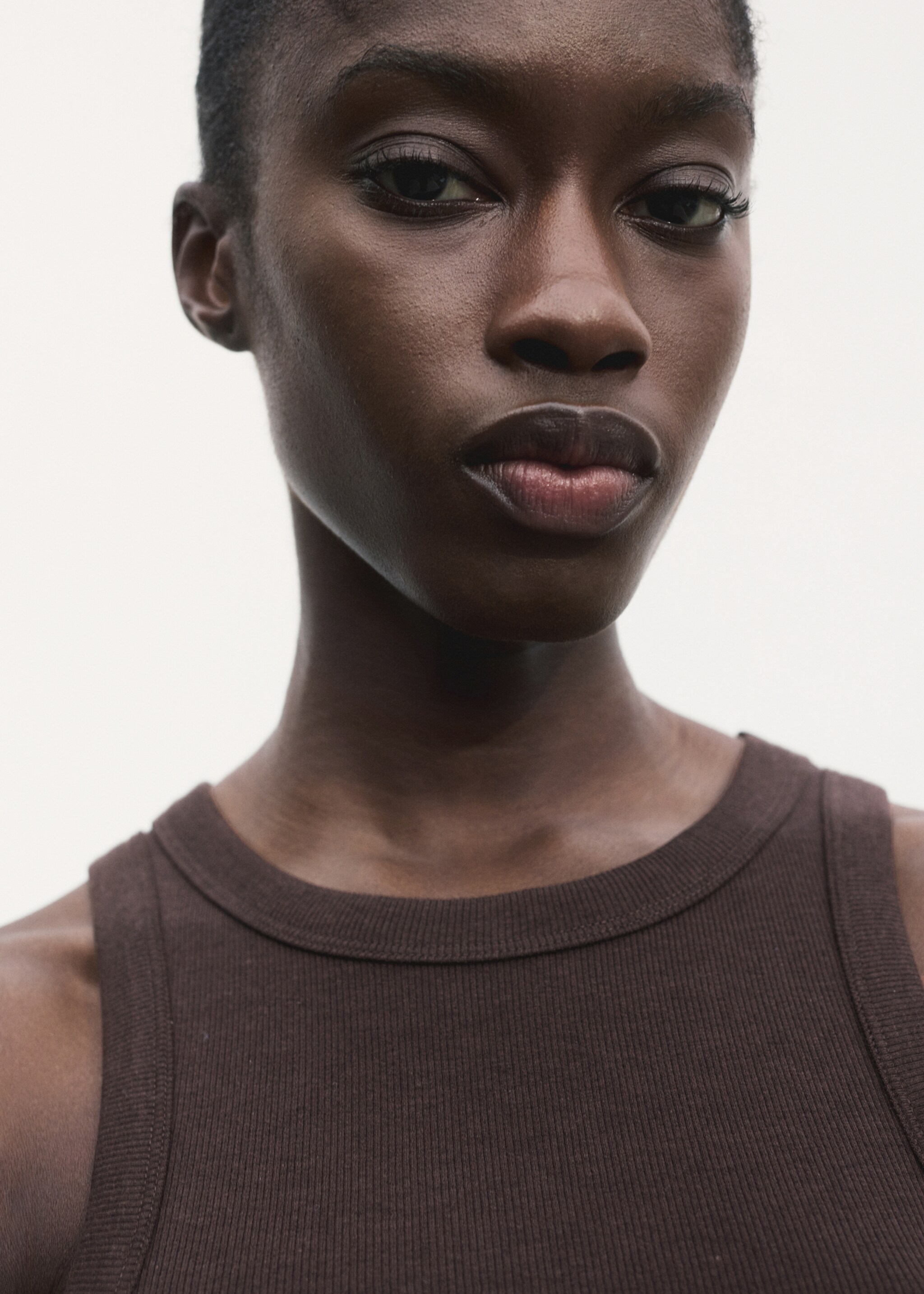 Ribbed cotton-blend top - Details of the article 6