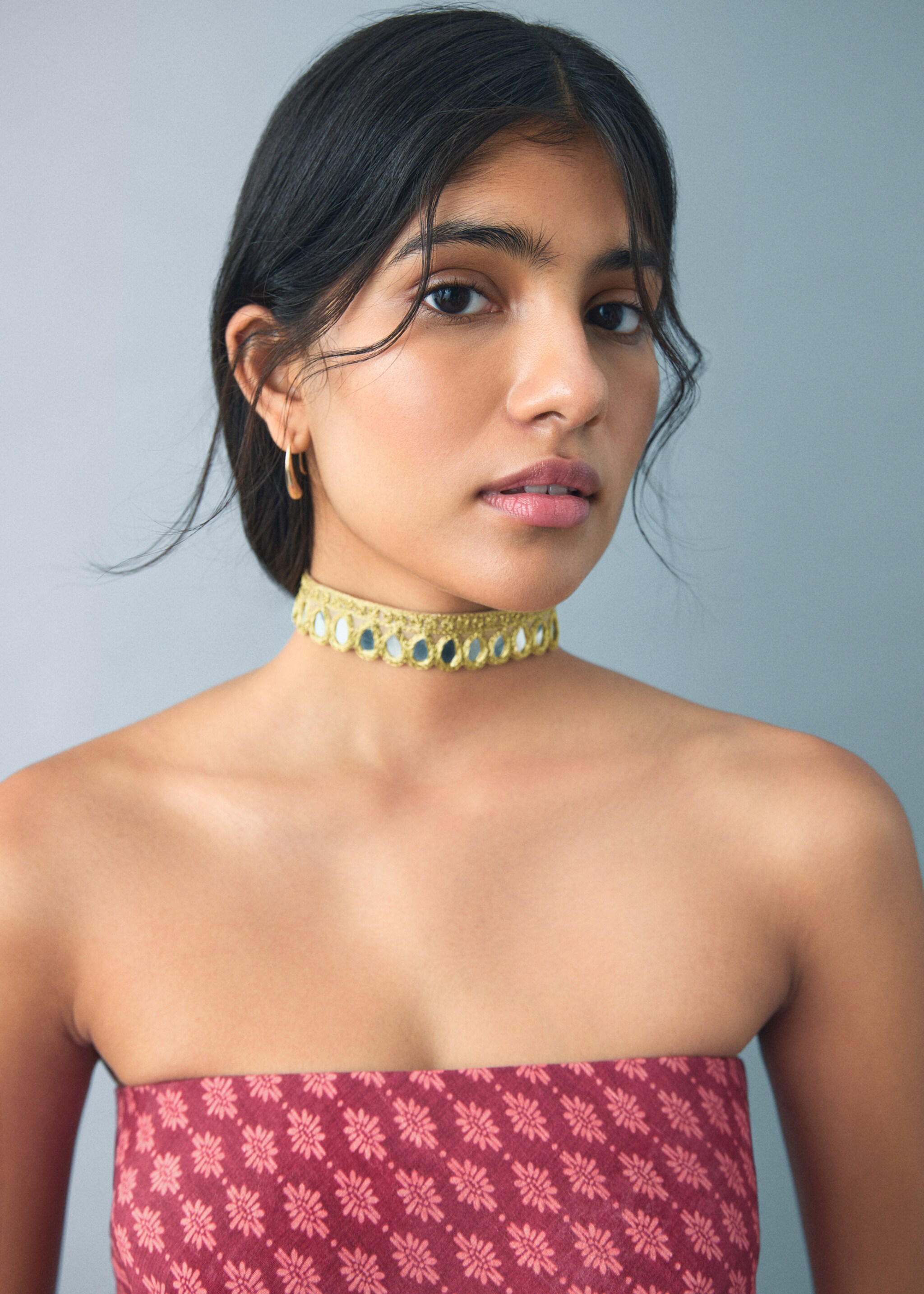 Flowy printed dress - Details of the article 1