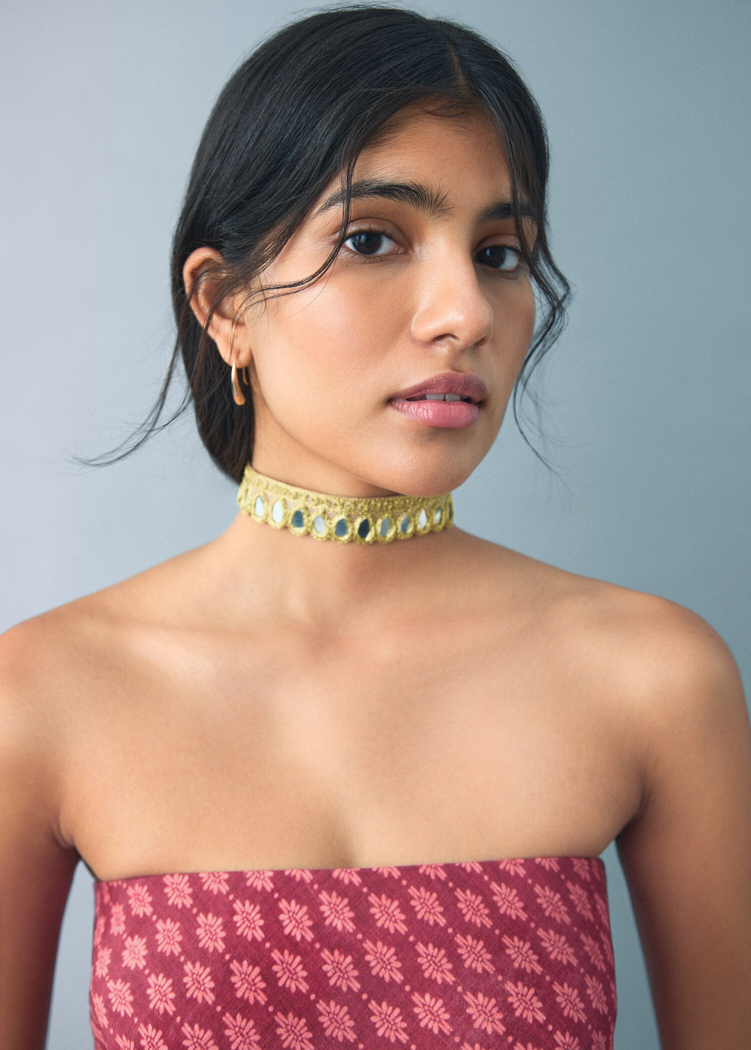 Flowy printed dress - Details of the article 1