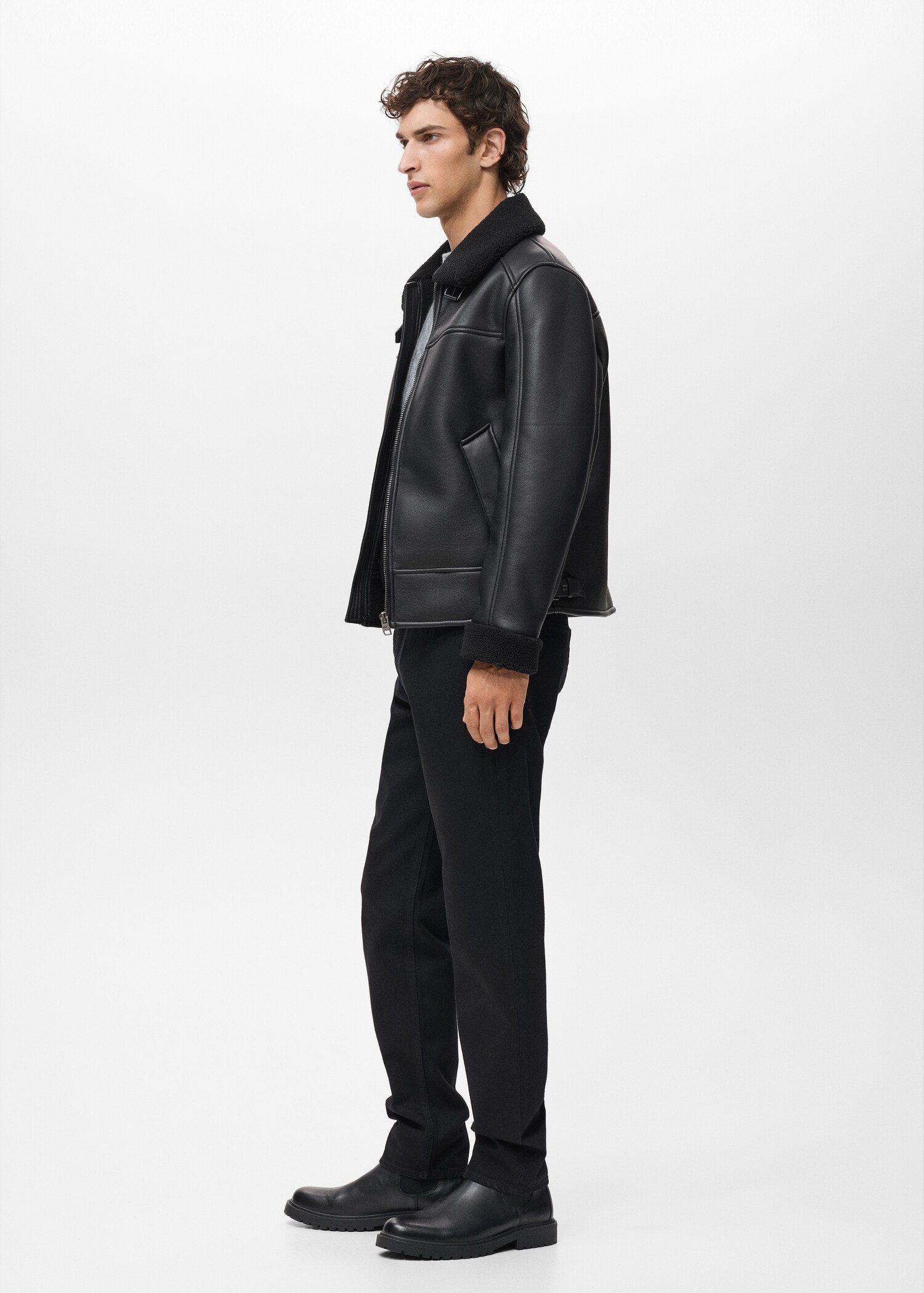 Double face sheepskin jacket - Details of the article 2
