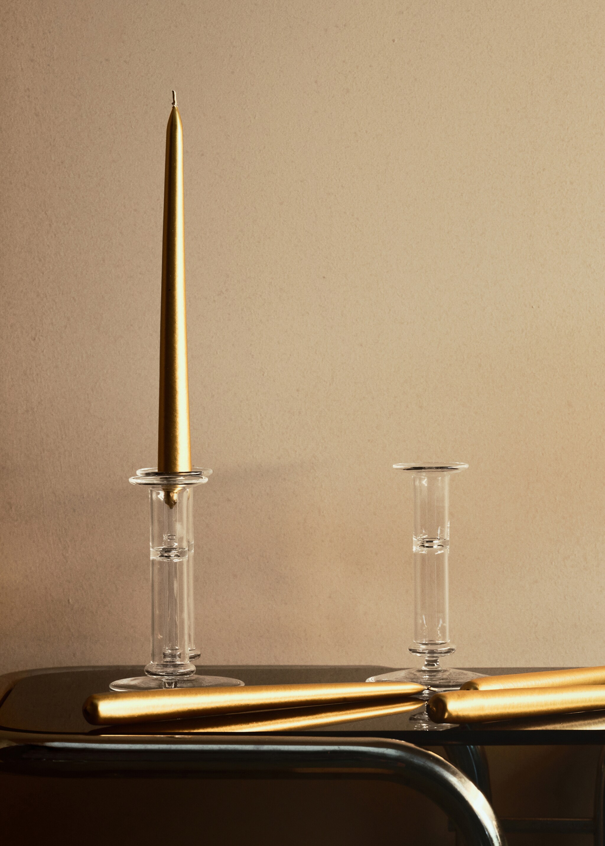 Borosilicate candelabra - Details of the article 6, Ice Grey. Ref: 17021525-00.