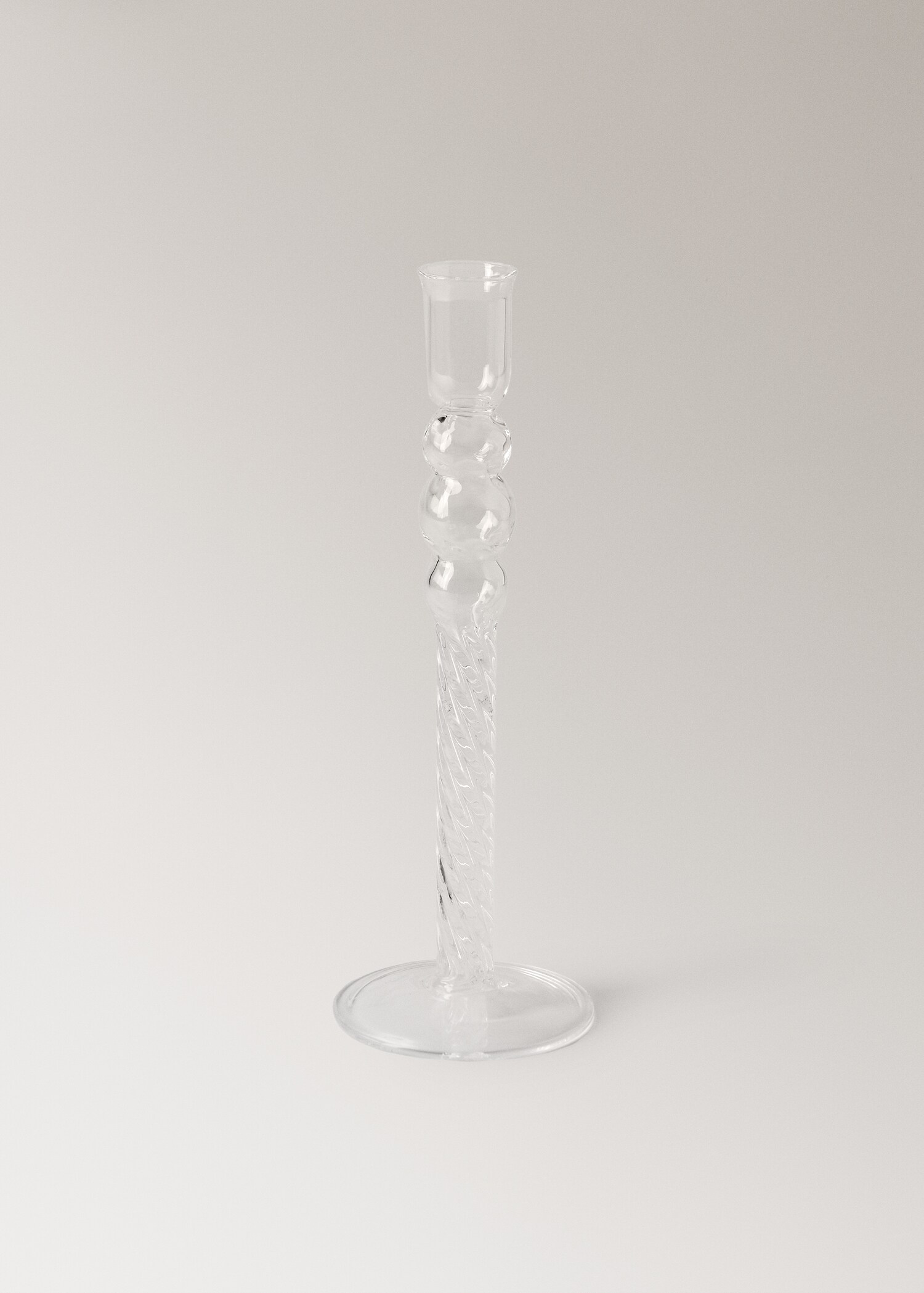 Borosilicate candelabra with spiral stem - Article without model