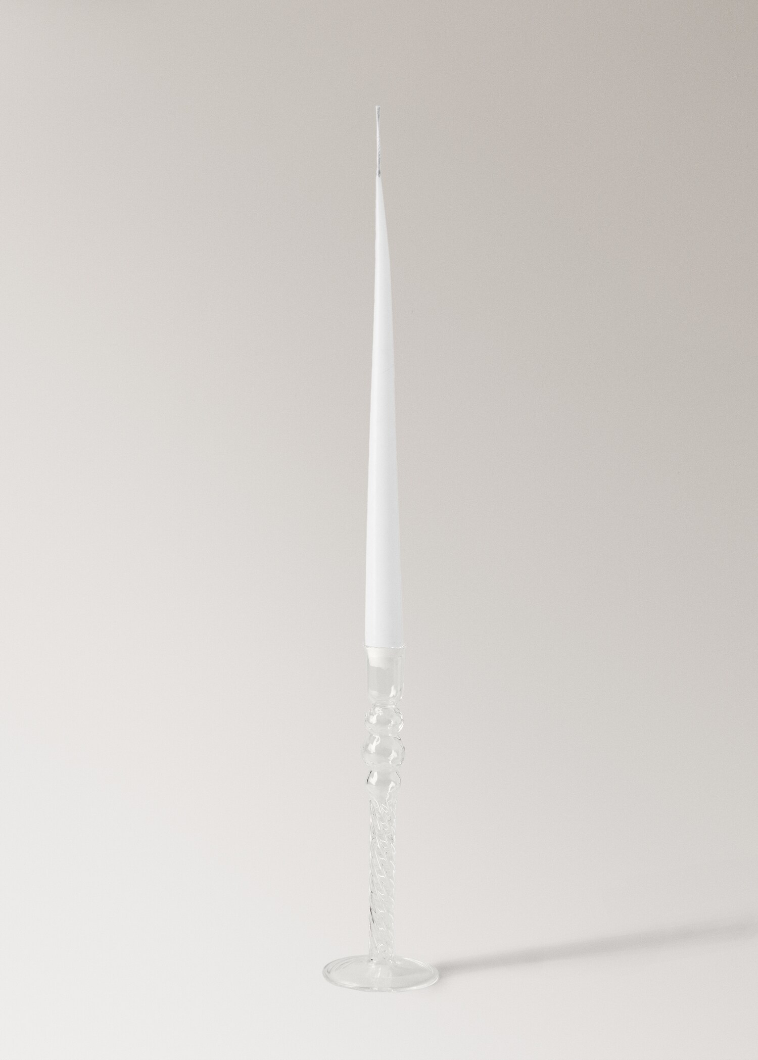 Borosilicate candelabra with spiral stem - Details of the article 3