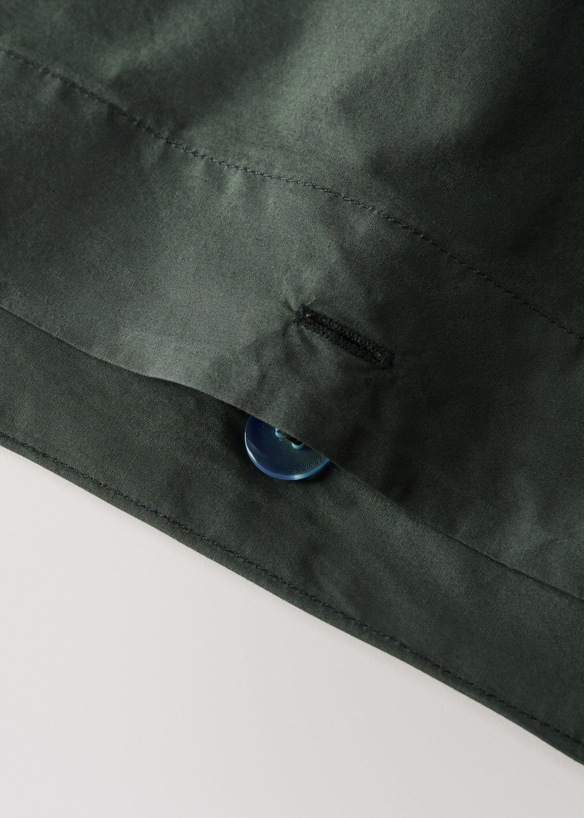Cotton poplin double-stitched children's duvet cover for 150/160 cm bed - Details of the article 1, Dark Green. Ref: 17021535-00.