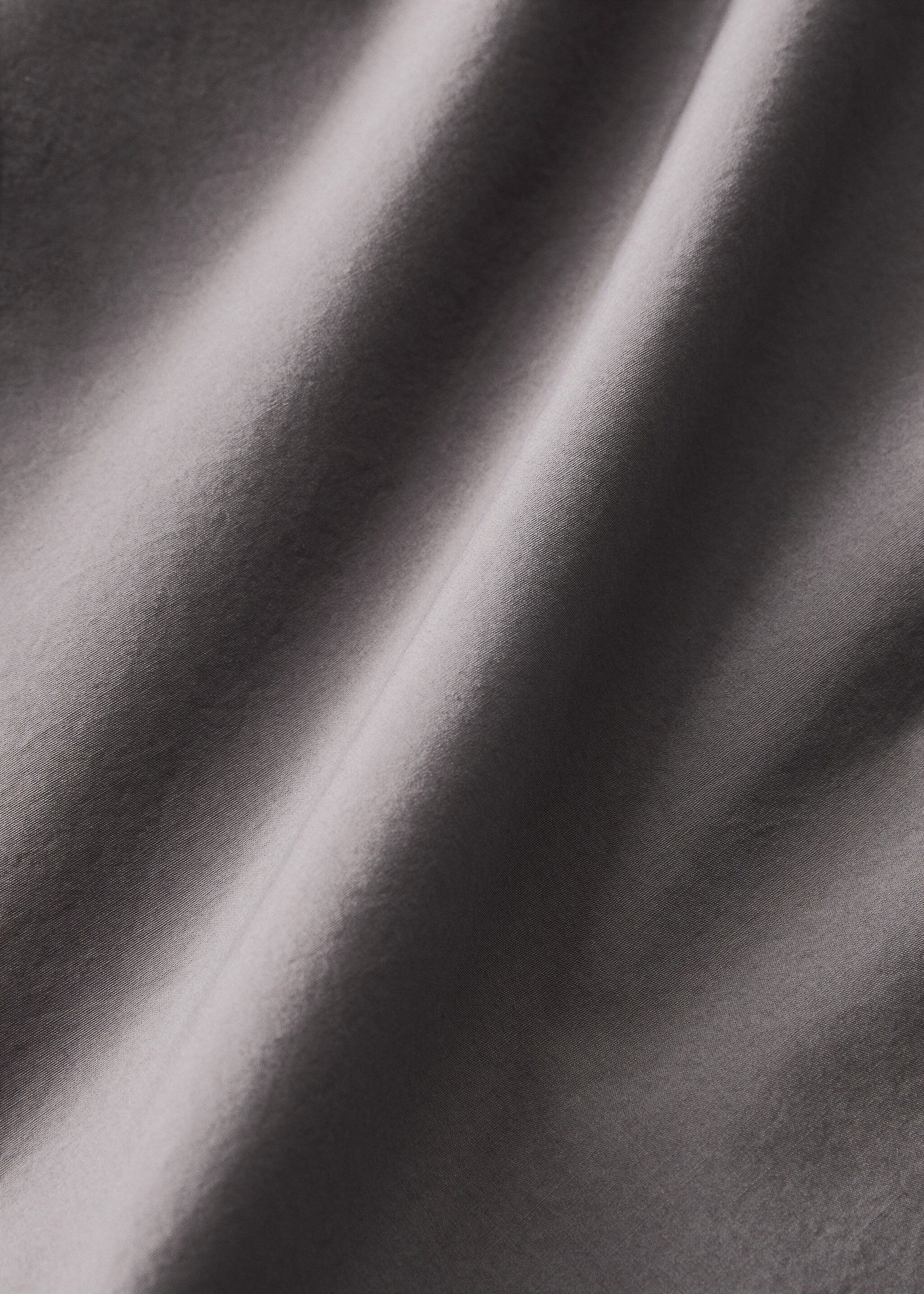 Cotton poplin double-stitched children's duvet cover for 150/160 cm bed - Details of the article 2, Grey. Ref: 17021535-00.