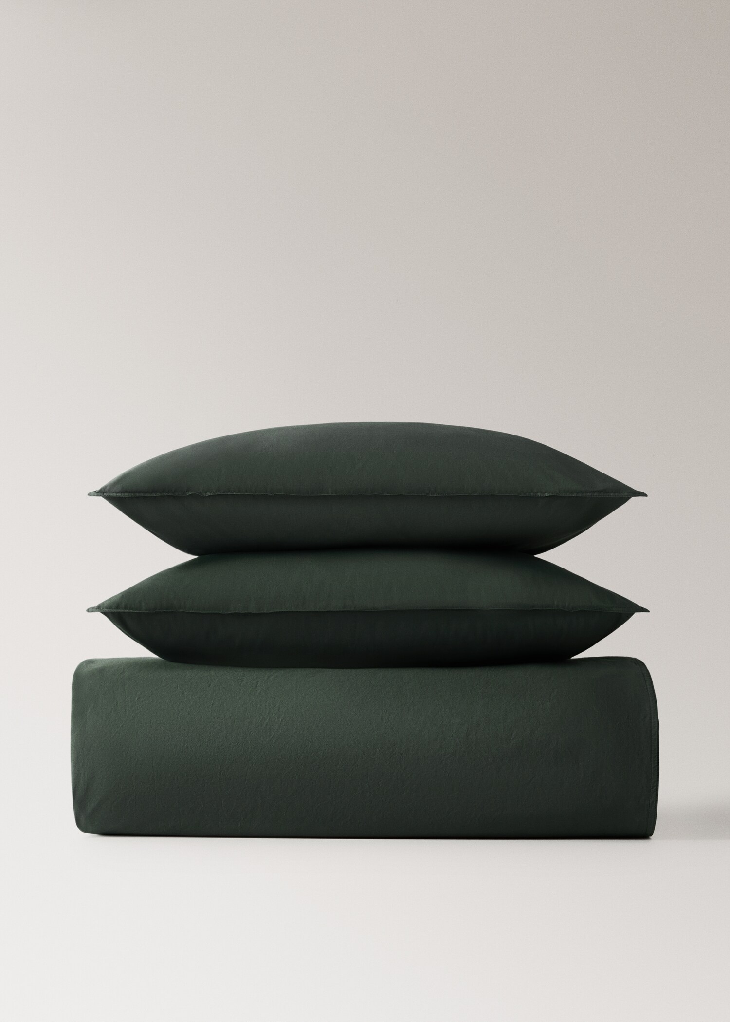 Bettbezug aus Baumwoll-Popeline mit doppelter Steppnaht für 180/200 cm Bett - Artikel ohne Model