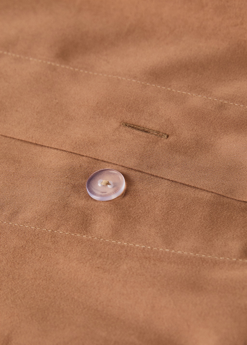 Washed cotton satin double-stitched duvet cover for / cm bed