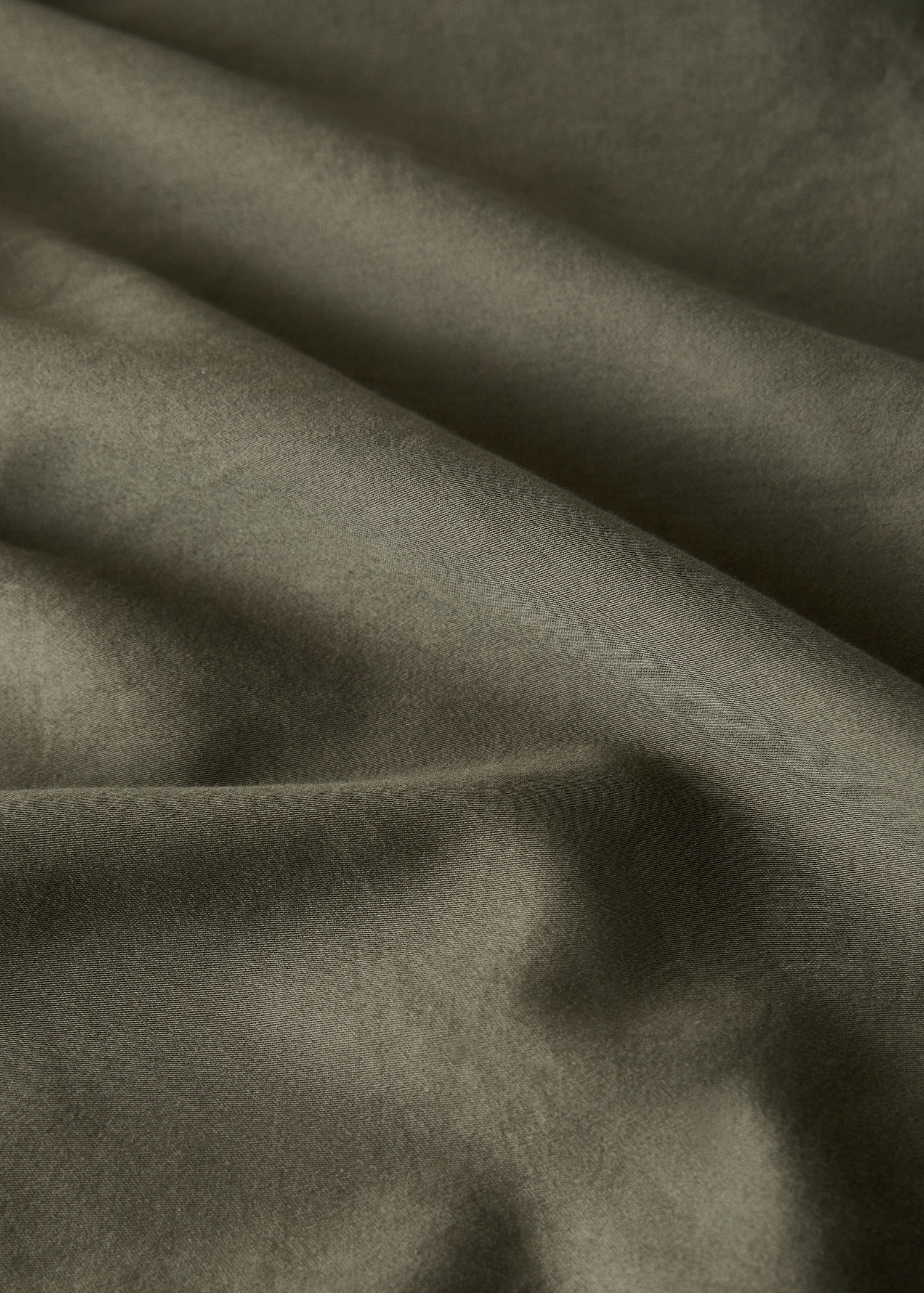 Washed satin cotton double-stitched duvet cover King bed - Details of the article 2