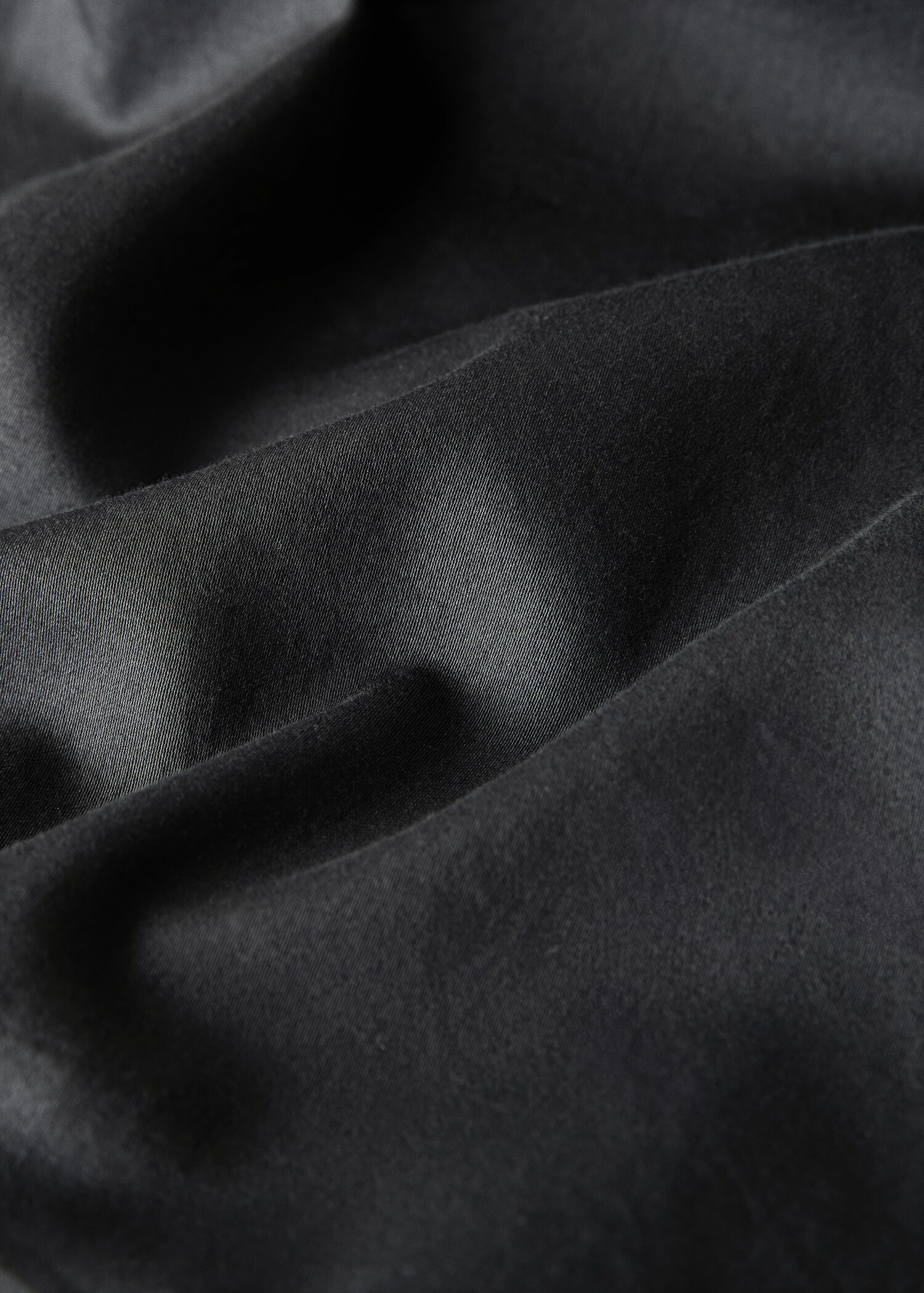 Washed satin cotton double-stitched duvet cover King bed - Details of the article 3