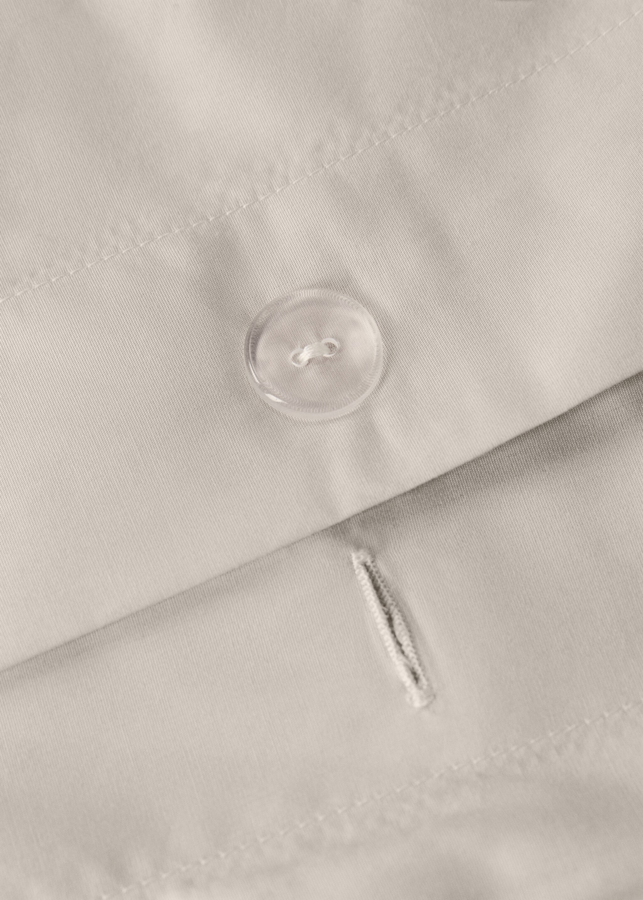 500-thread cotton percale duvet cover for 135/140 cm bed - Details of the article 1, Beige. Ref: 17021547-00.