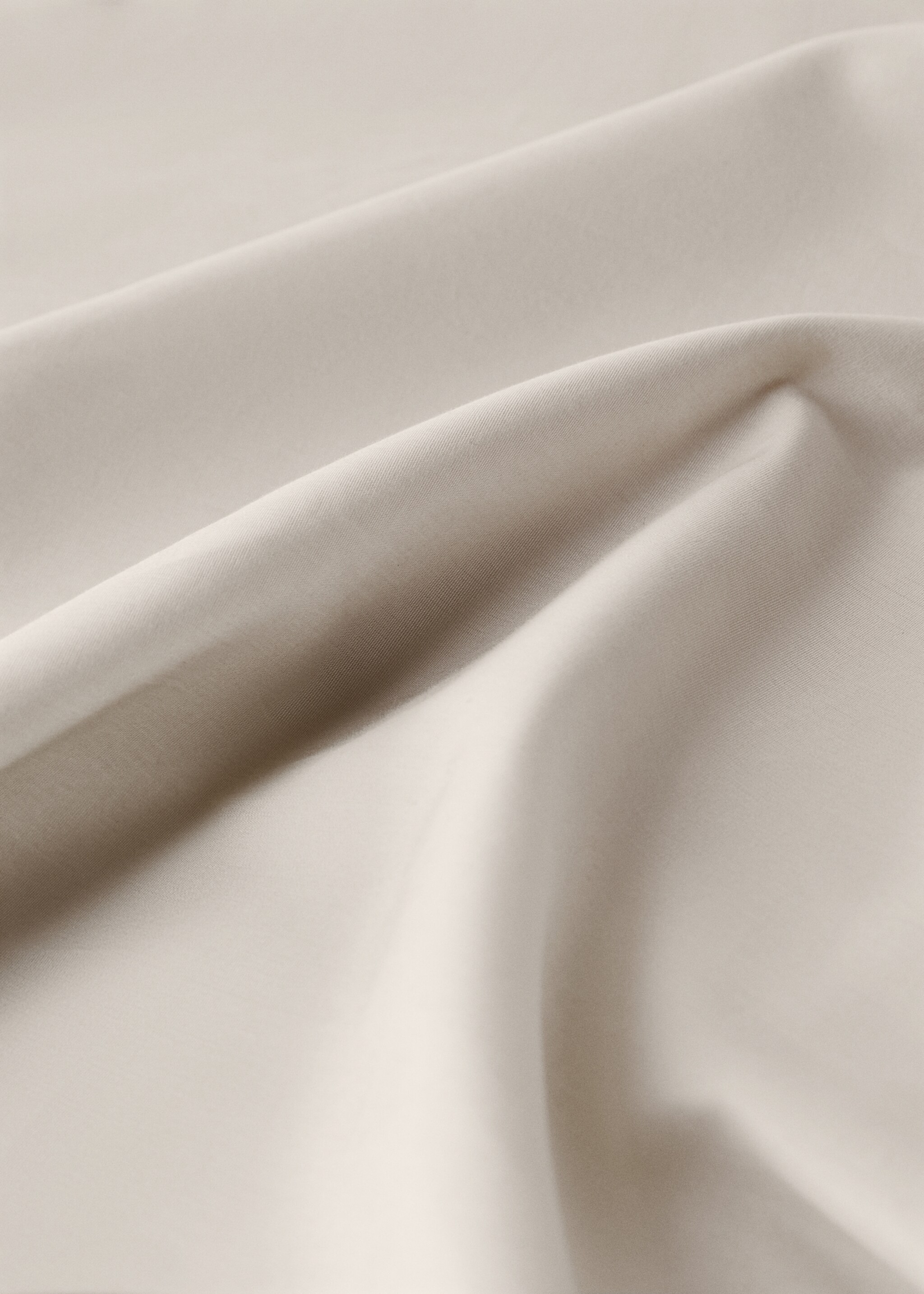 500-thread cotton percale duvet cover for 135/140 cm bed - Details of the article 2, Beige. Ref: 17021547-00.