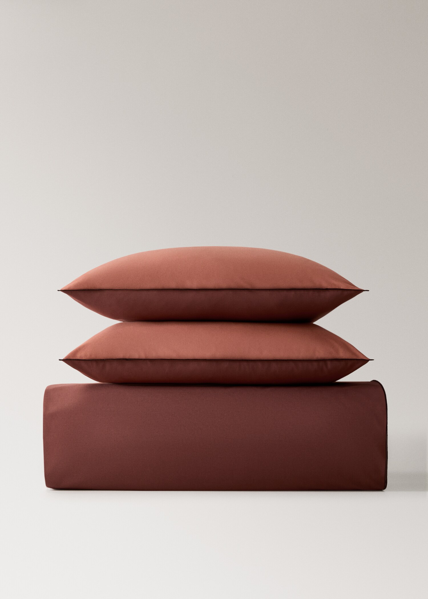 Reversible percale cotton duvet cover Single bed - Details of the article 4