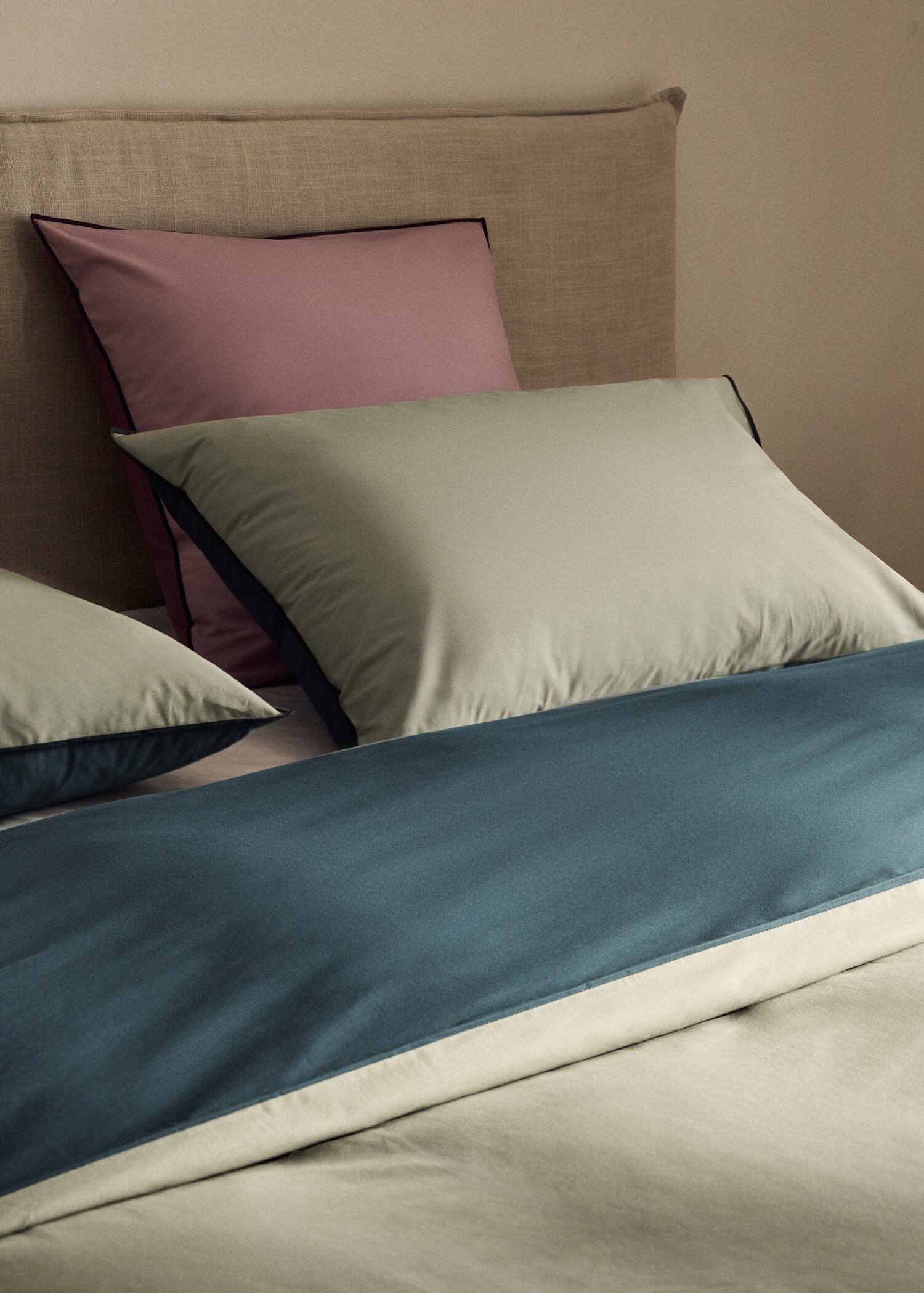 Funda nórdica algodón percal reversible cama 180/200 cm - Detalle del artículo 7