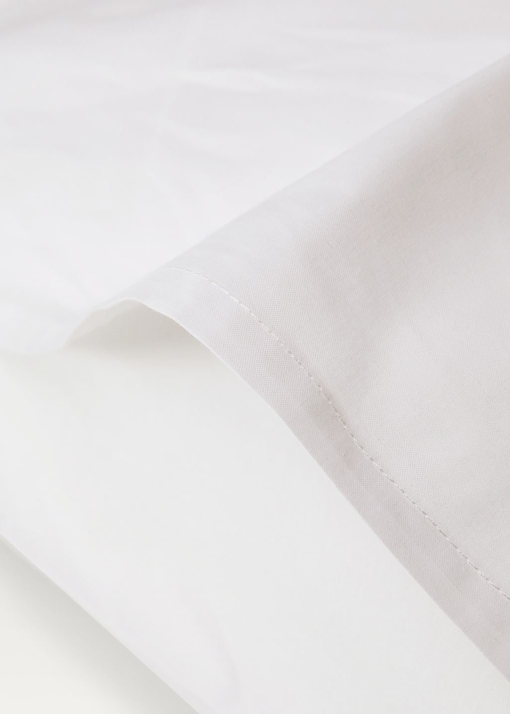 Two cotton percale pillowcases 50x75cm