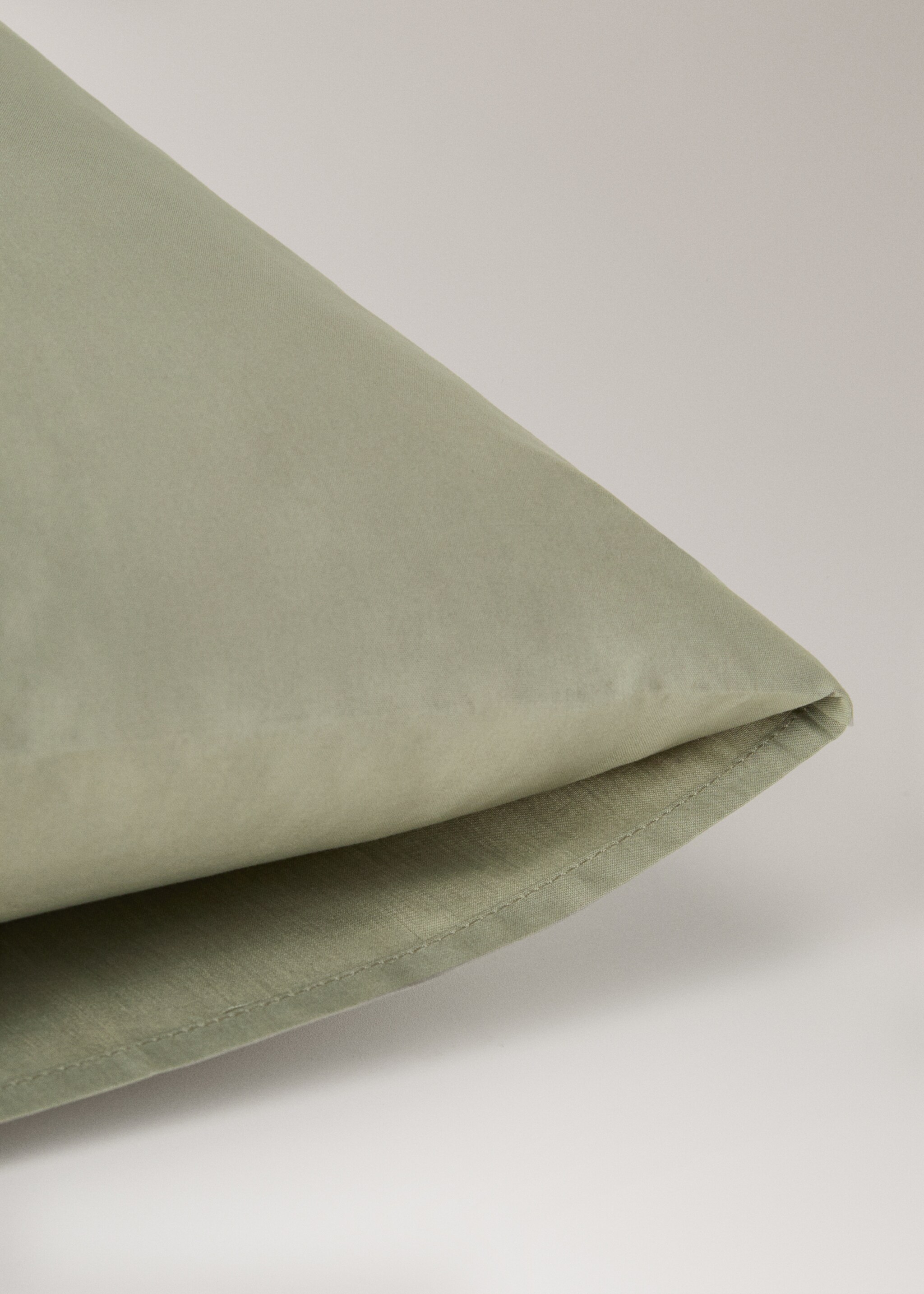 Dos fundas almohada algodón percal 50x75cm - Detalle del artículo 3, Verde. Ref: 17021556-00.