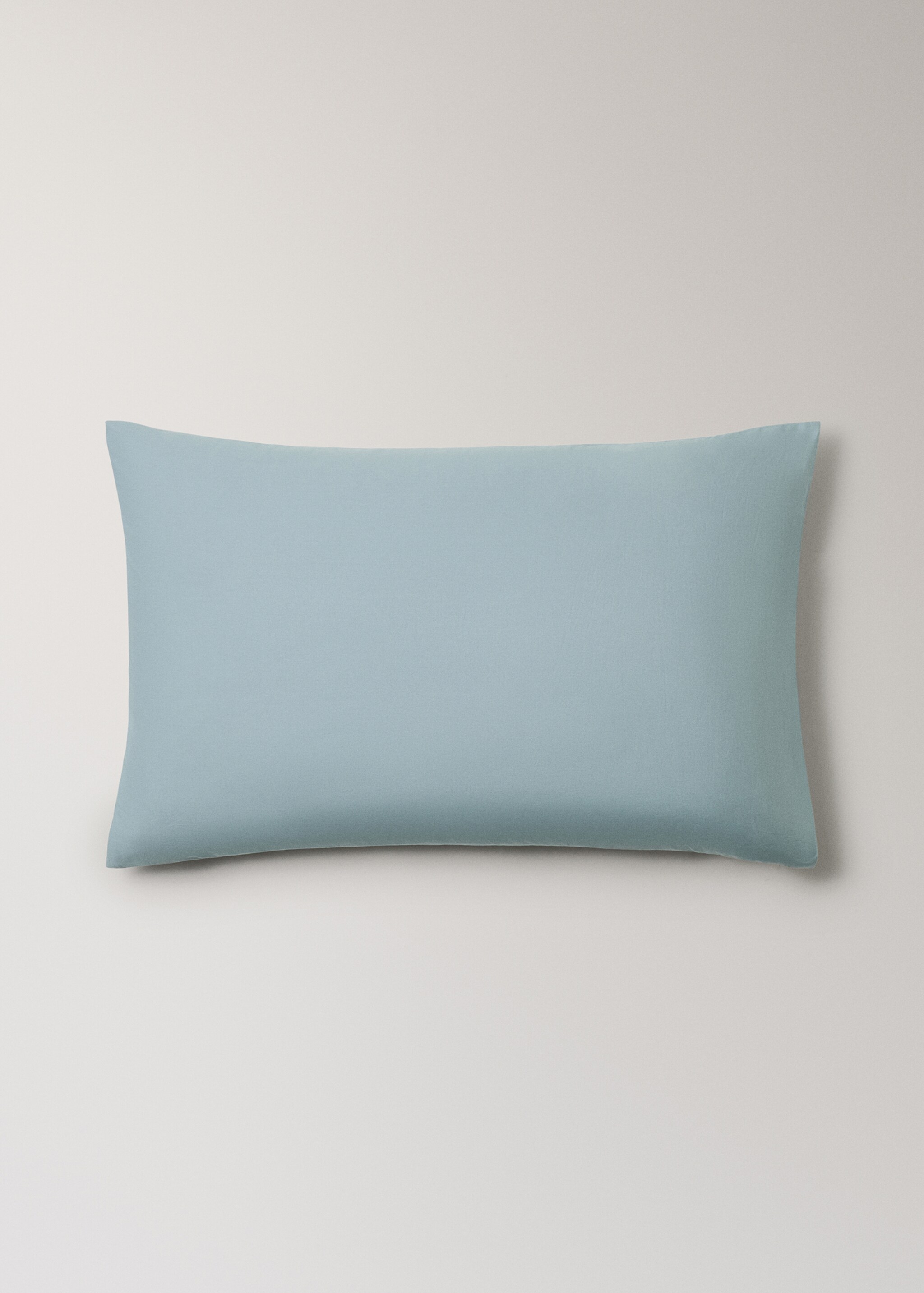 Dos fundas almohada algodón percal 50x75cm - Artículo sin modelo, Azul. Ref: 17021556-00.