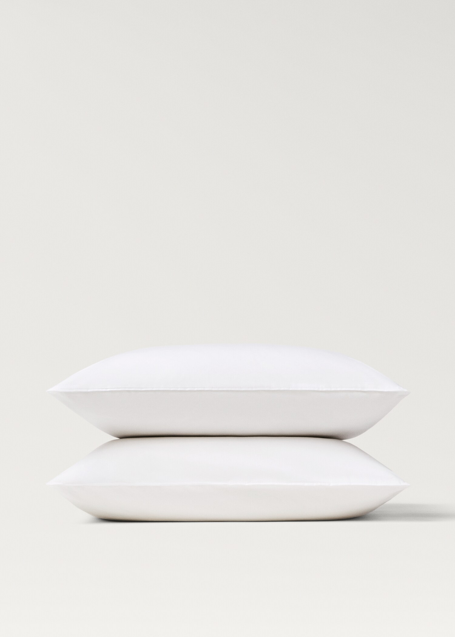 Two 300-thread percale cotton pillowcases 60x60 cm - Details of the article 1