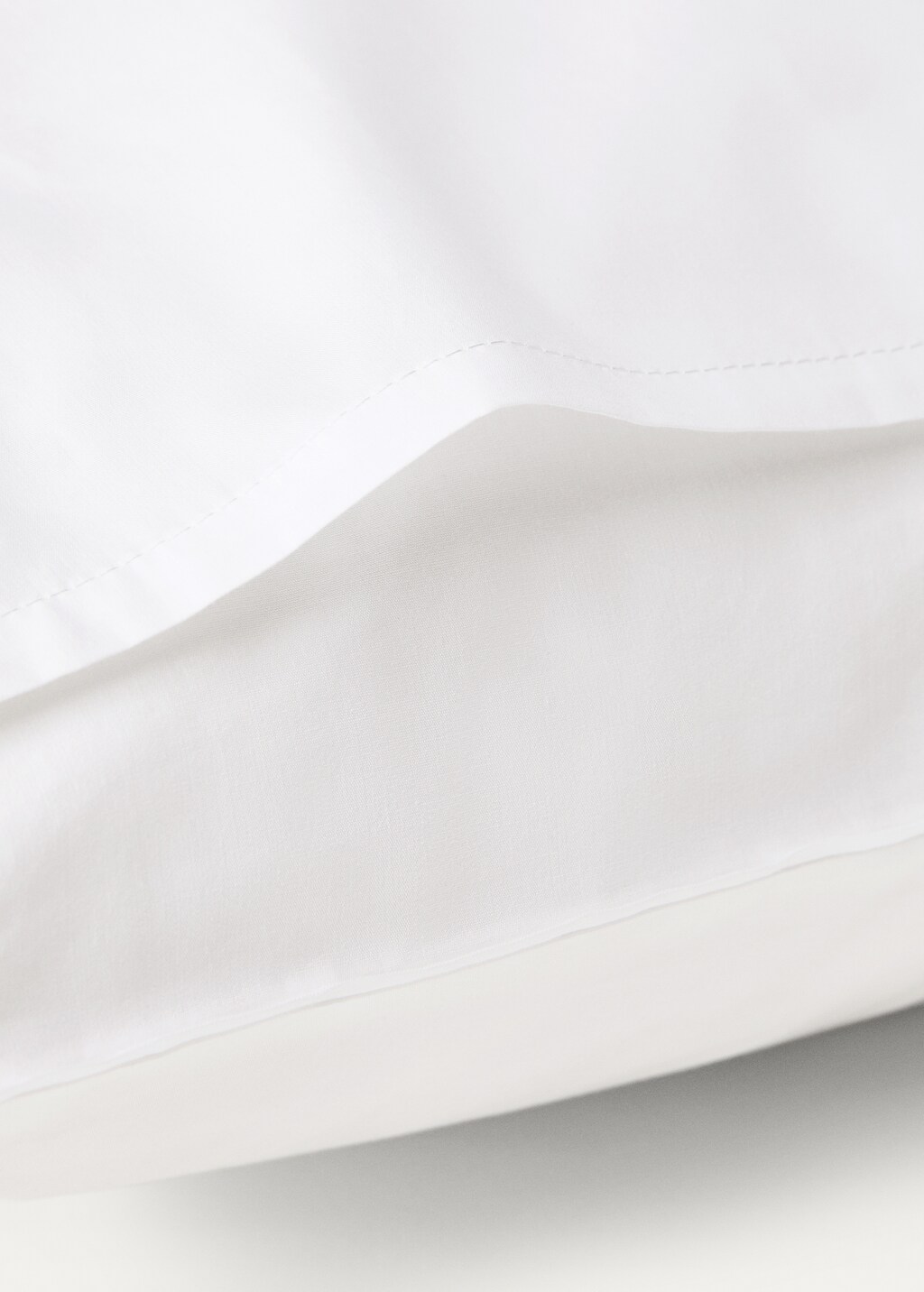 Two 300-thread percale cotton pillowcases 60x60 cm